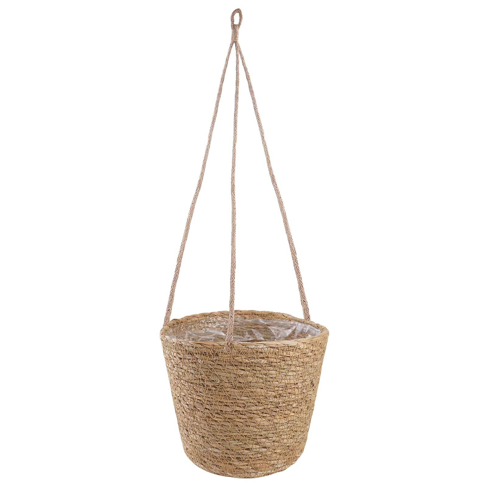 Zeegras Plantenmanden 3 pcs Naturel Ø26 x 19 cm 100% Zeegras is nu te koop bij PeponiXL, paradijselijk wonen!