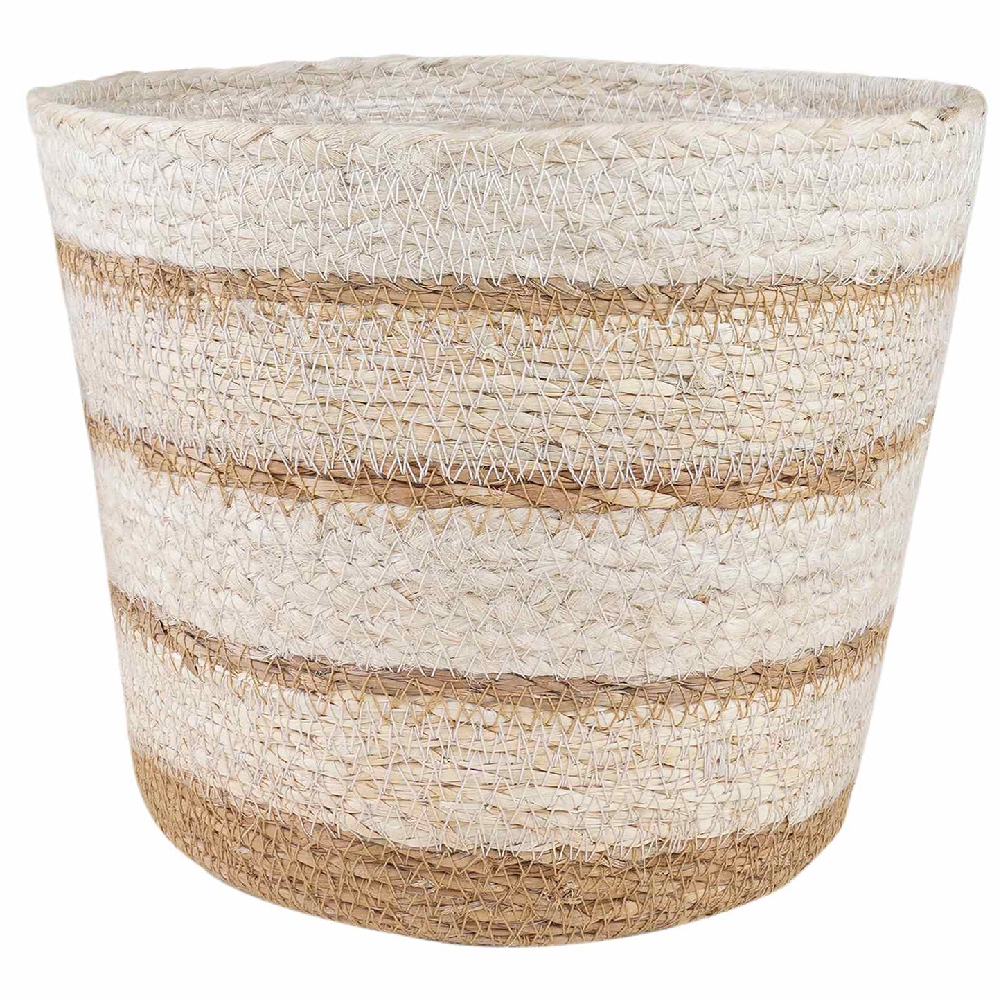 Zeegras Plantenmanden 3 pcs Natuurlijk, Wit en Beige is nu te koop bij PeponiXL, paradijselijk wonen!