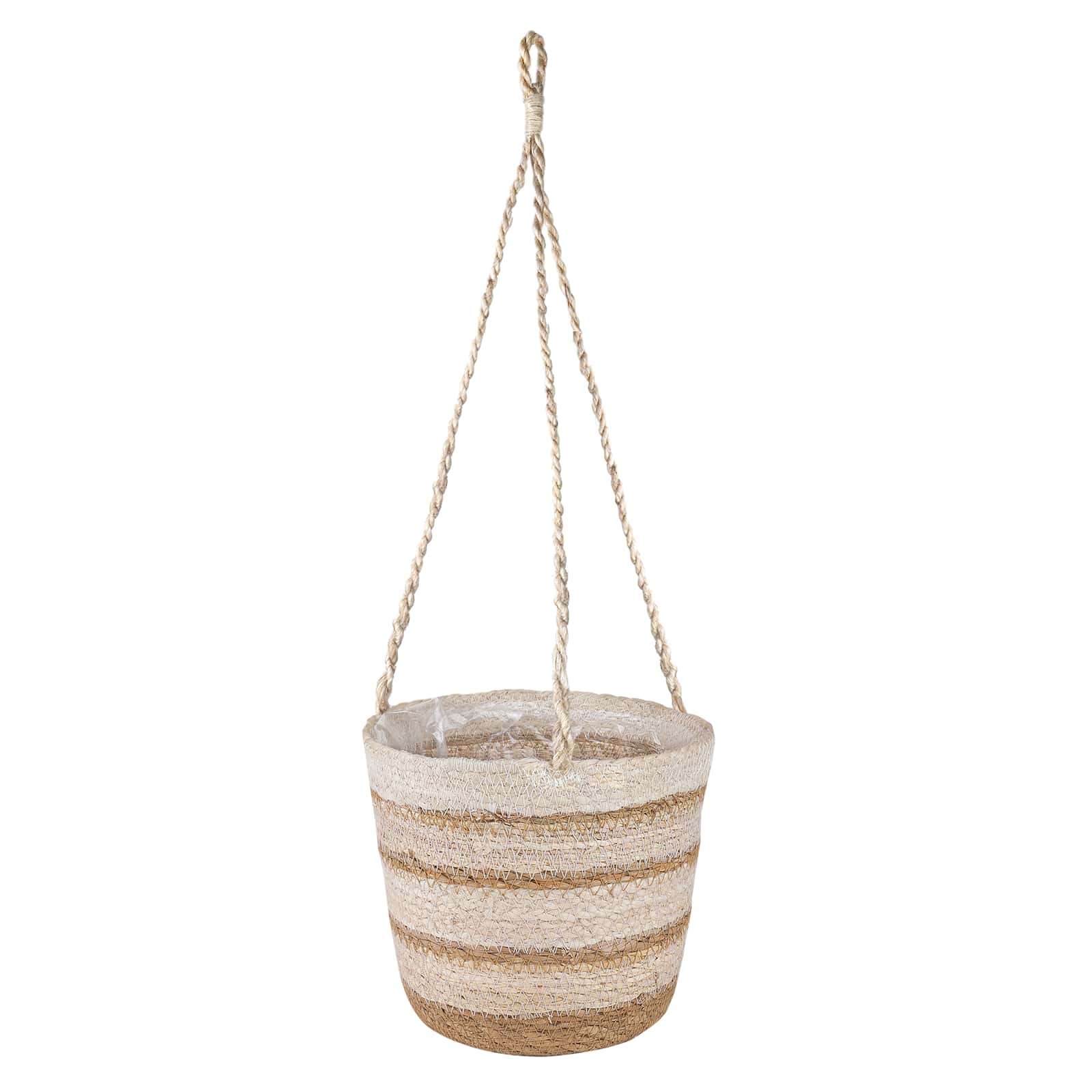 Zeegras Plantenmanden 3 pcs Natuurlijk, Wit en Beige is nu te koop bij PeponiXL, paradijselijk wonen!