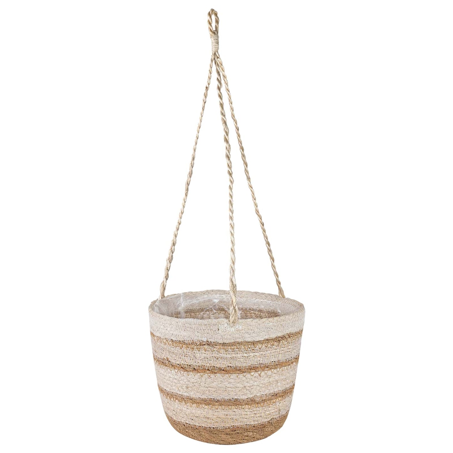 Zeegras Plantenmanden 3 pcs Natuurlijk, Wit en Beige is nu te koop bij PeponiXL, paradijselijk wonen!