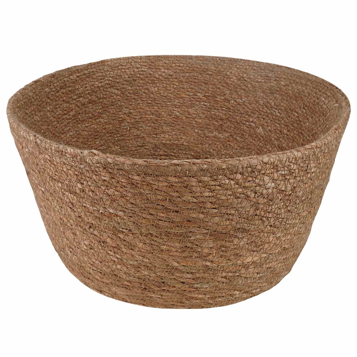Plantenpot met handvatten Naturel Ø 22 x 20 cm 100% Zeegras is nu te koop bij PeponiXL, paradijselijk wonen!