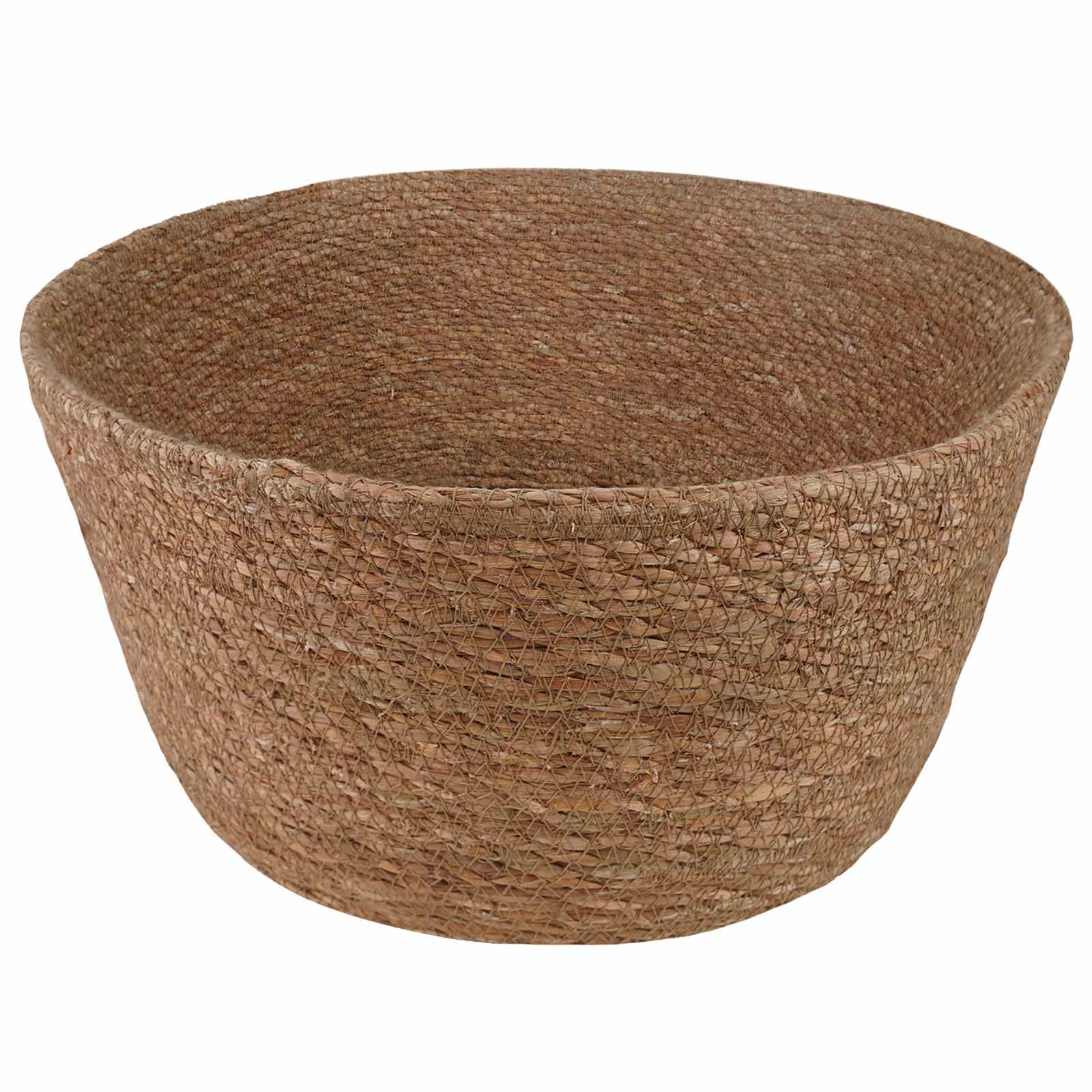 Plantenpot met handvatten Naturel Ø 22 x 20 cm 100% Zeegras is nu te koop bij PeponiXL, paradijselijk wonen!