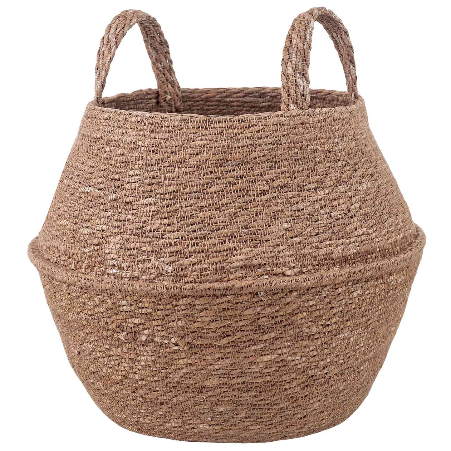 Plantenpot met handvatten Naturel Ø 32 x 32 cm 100% Zeegras is nu te koop bij PeponiXL, paradijselijk wonen!