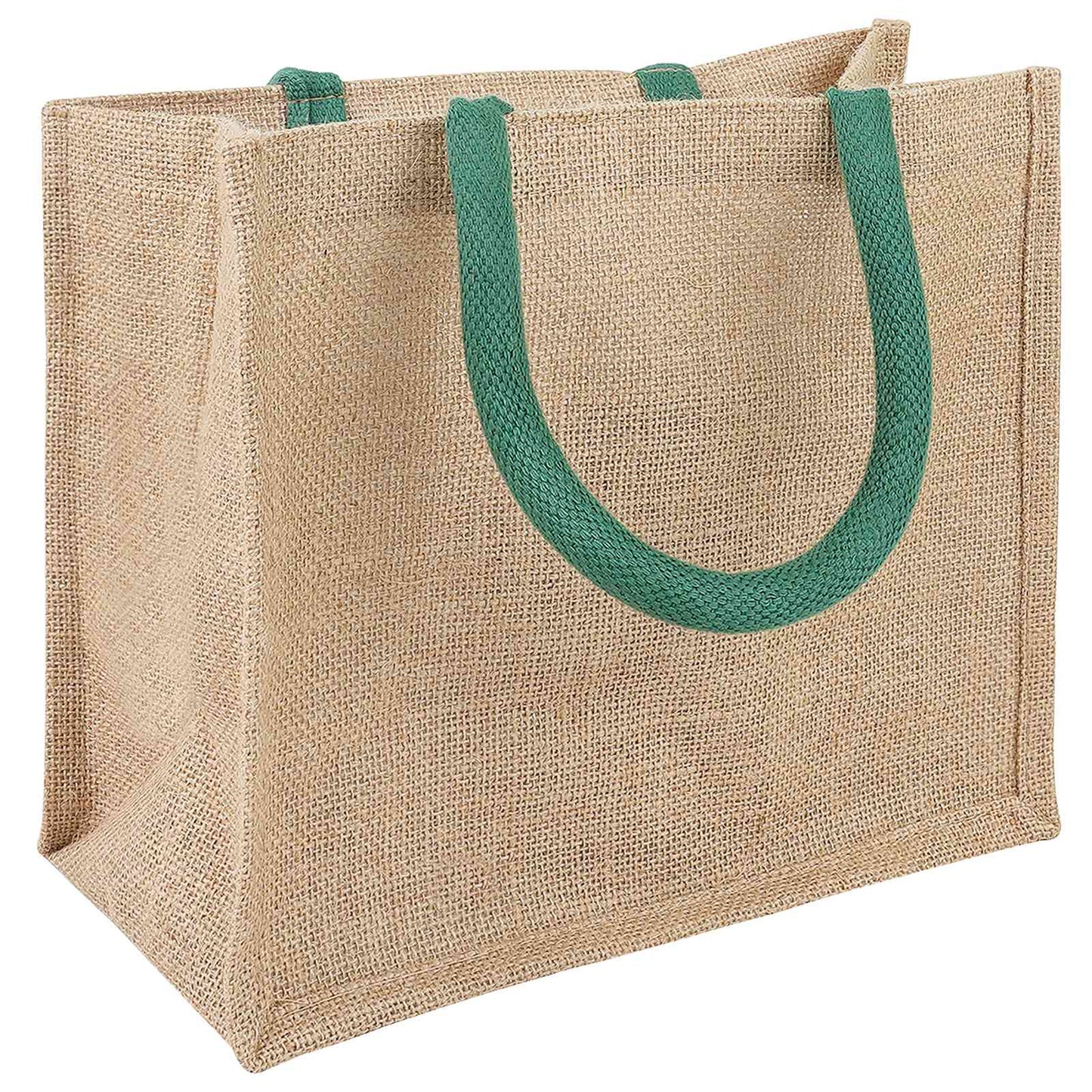 Jute handtassen 10 pcs Natuurlijk en Groen 26 x 22 x 14 cm is nu te koop bij PeponiXL, paradijselijk wonen!