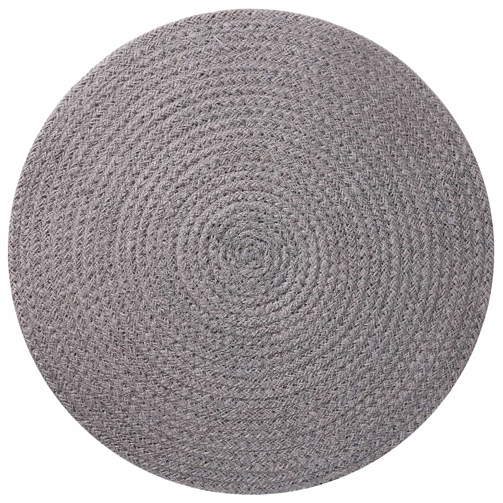 Jute placematten 4 pcs Grijs Ø 30 cm 100% Tossa Jute is nu te koop bij PeponiXL, paradijselijk wonen!