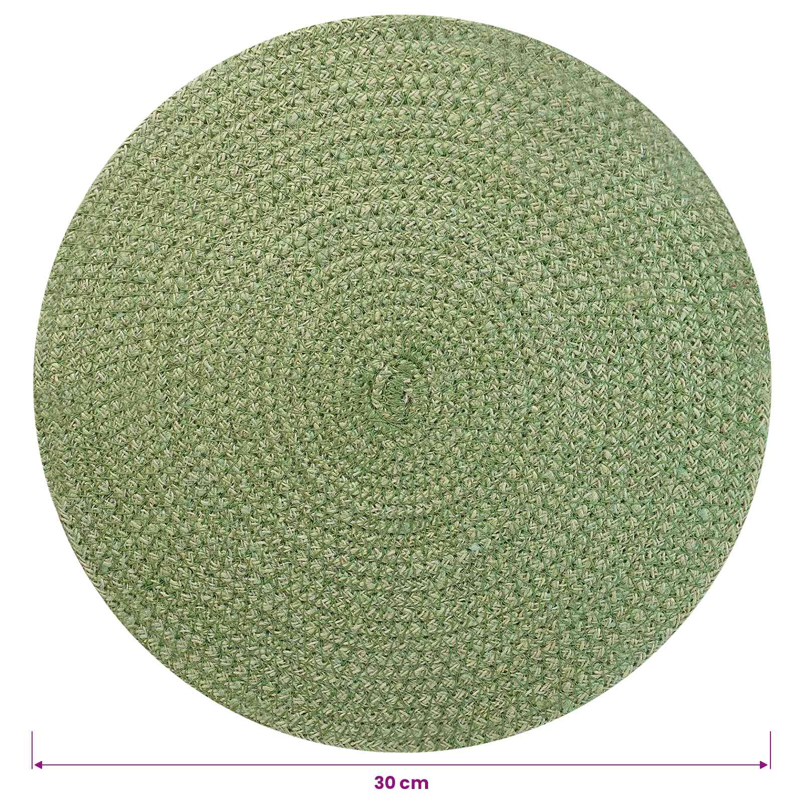 Jute placematten 12 pcs Olijfgroen Ø 30 cm 100% Tossa Jute is nu te koop bij PeponiXL, paradijselijk wonen!