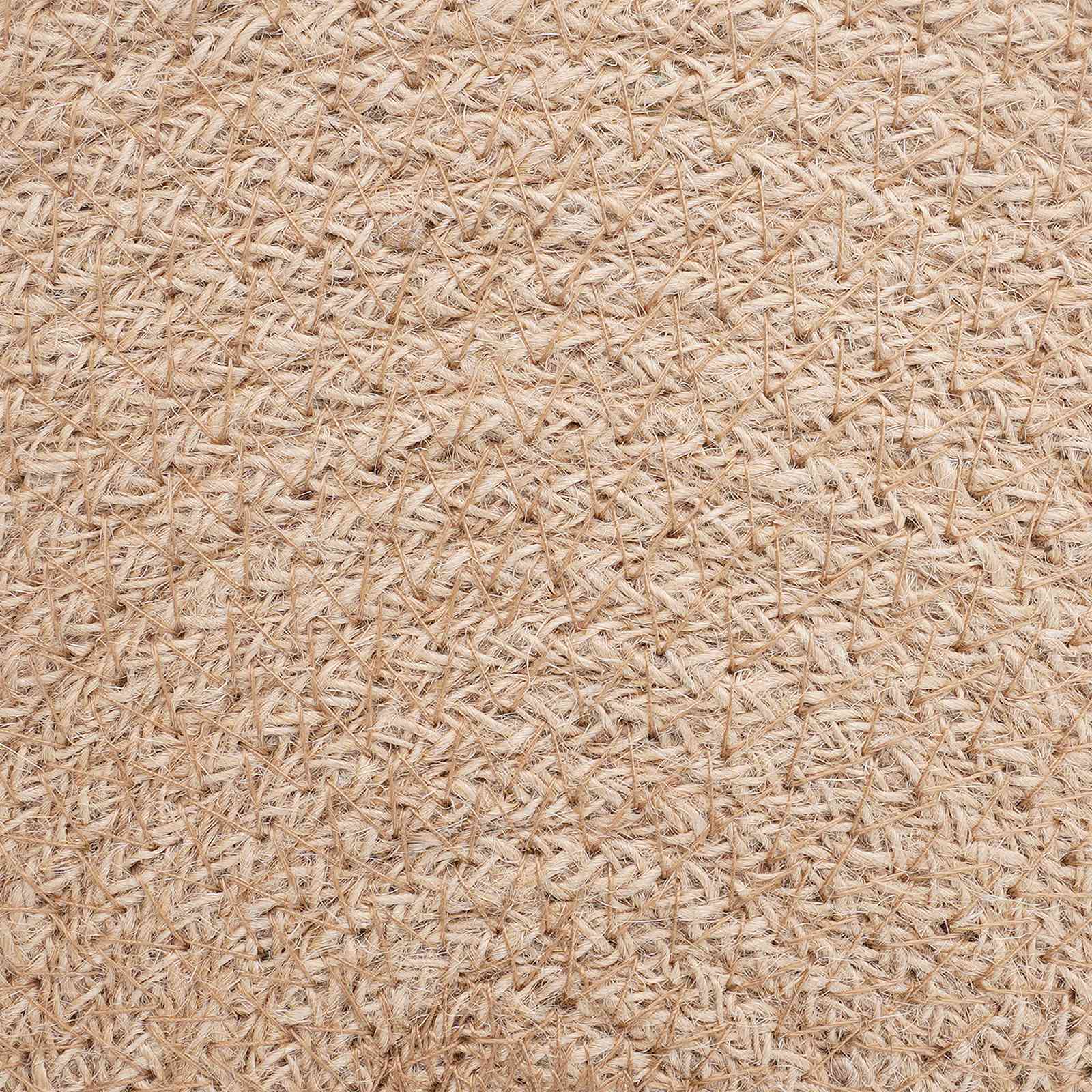 Jute placematten 6 pcs Naturel en Zwart Ø 30 cm 100% Tossa Jute is nu te koop bij PeponiXL, paradijselijk wonen!