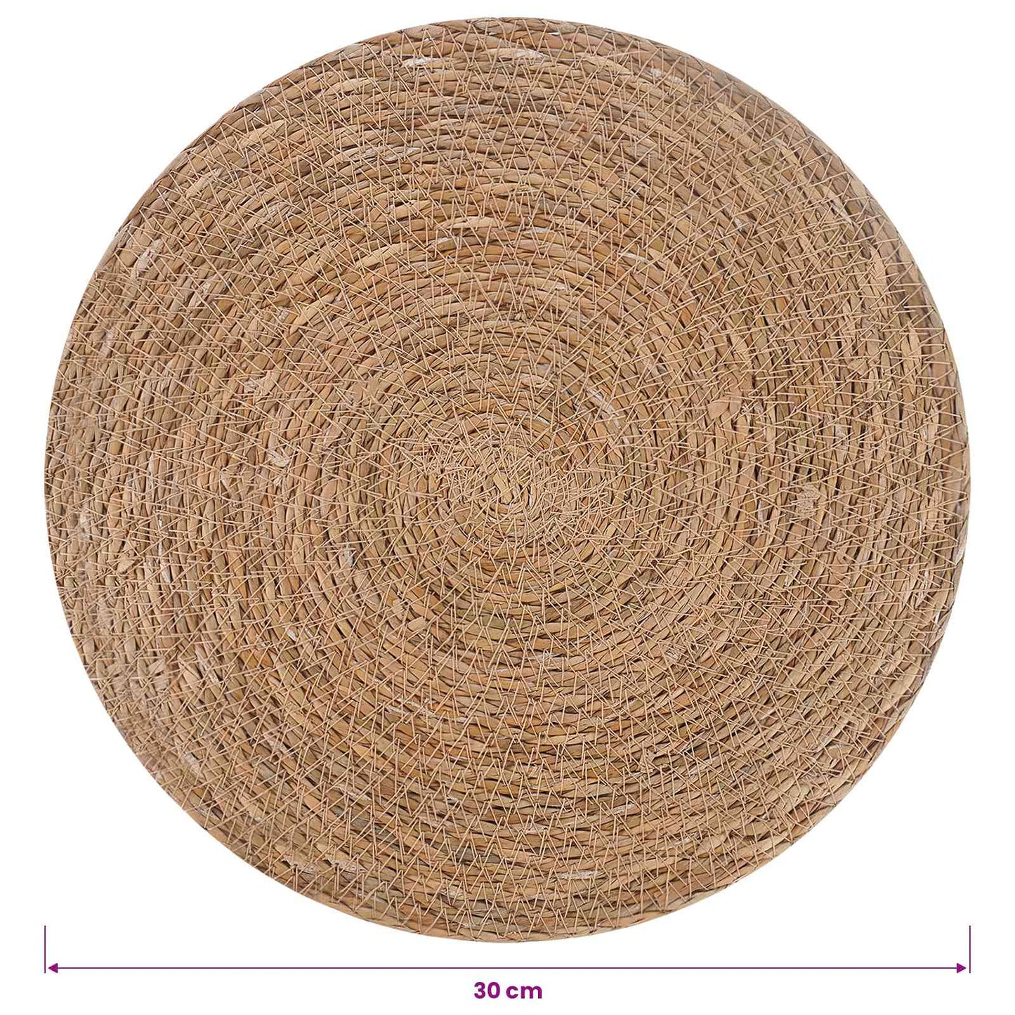 Zeegroene placemats 50 pcs Naturel Ø 30 cm 100% Zeegras is nu te koop bij PeponiXL, paradijselijk wonen!