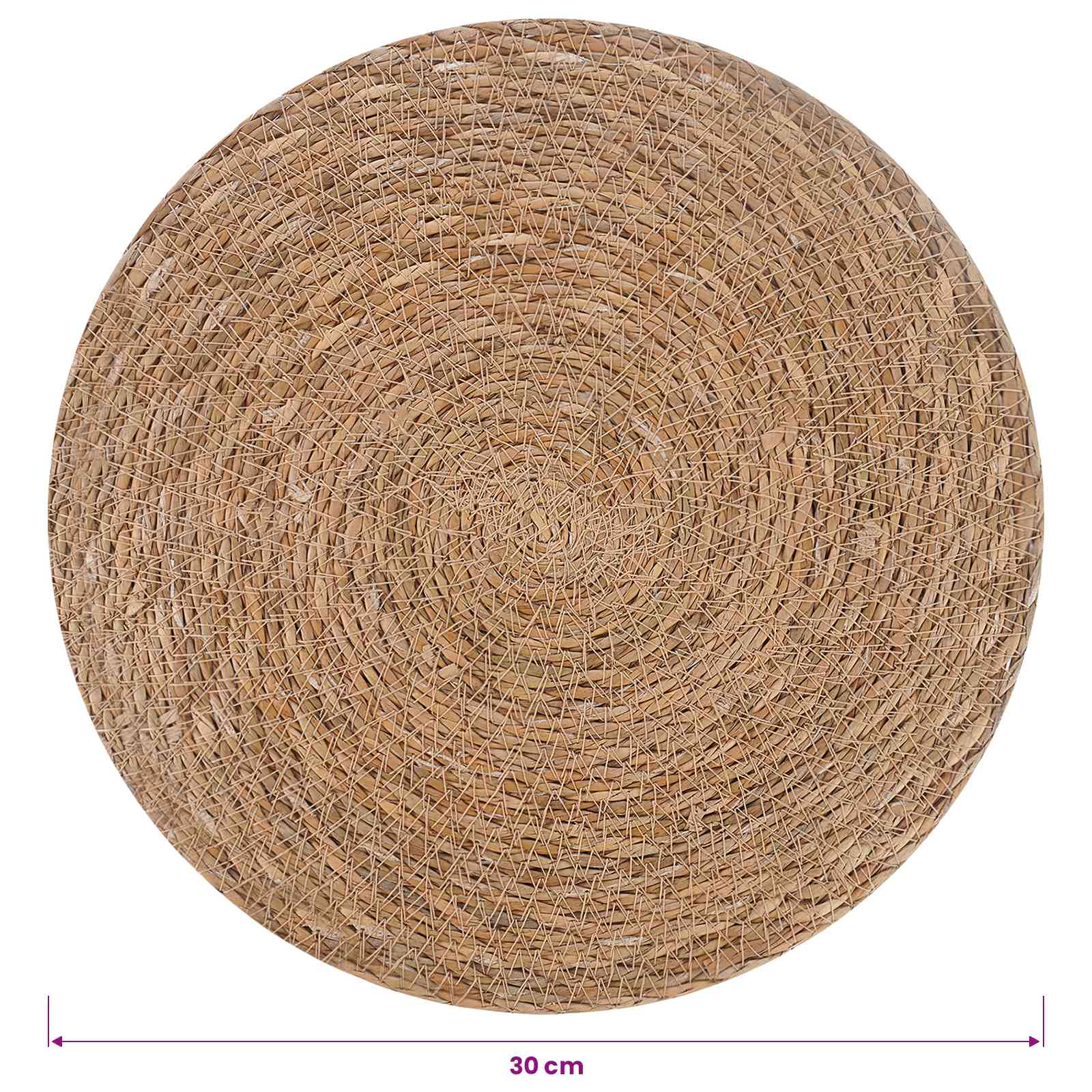 Zeegroene placemats 50 pcs Naturel Ø 30 cm 100% Zeegras is nu te koop bij PeponiXL, paradijselijk wonen!