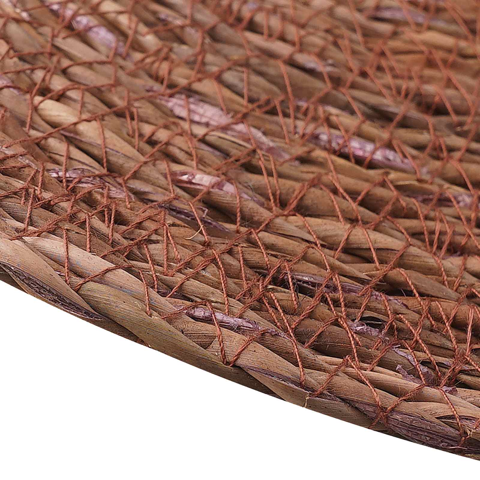 Zeegroene placemats 4 pcs Bruin Ø 30 cm 100% Zeegras is nu te koop bij PeponiXL, paradijselijk wonen!