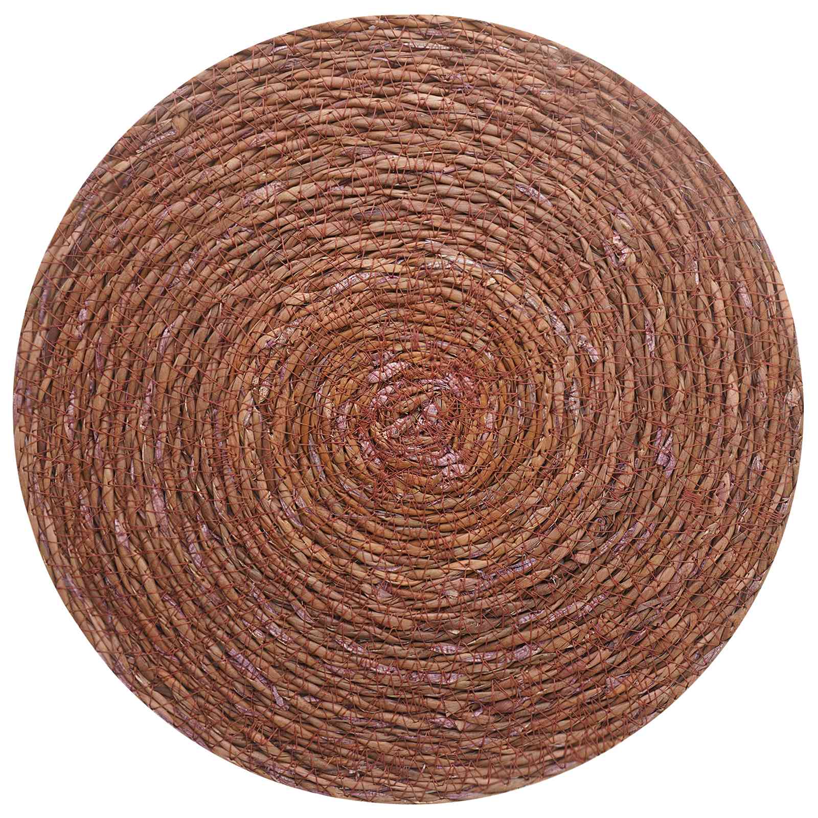 Zeegroene placemats 4 pcs Bruin Ø 30 cm 100% Zeegras is nu te koop bij PeponiXL, paradijselijk wonen!