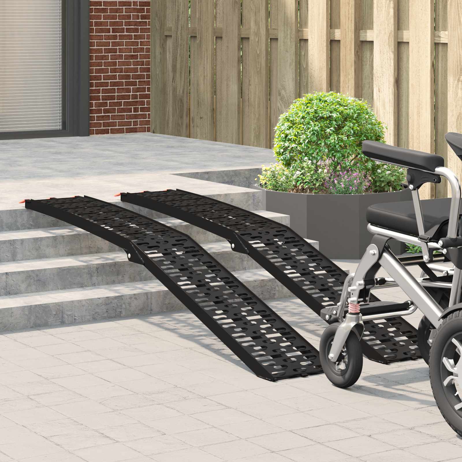 Opvouwbare motorfiets oprijplaat 340 kg per oprijplaat 2 pcs is nu te koop bij PeponiXL, paradijselijk wonen!