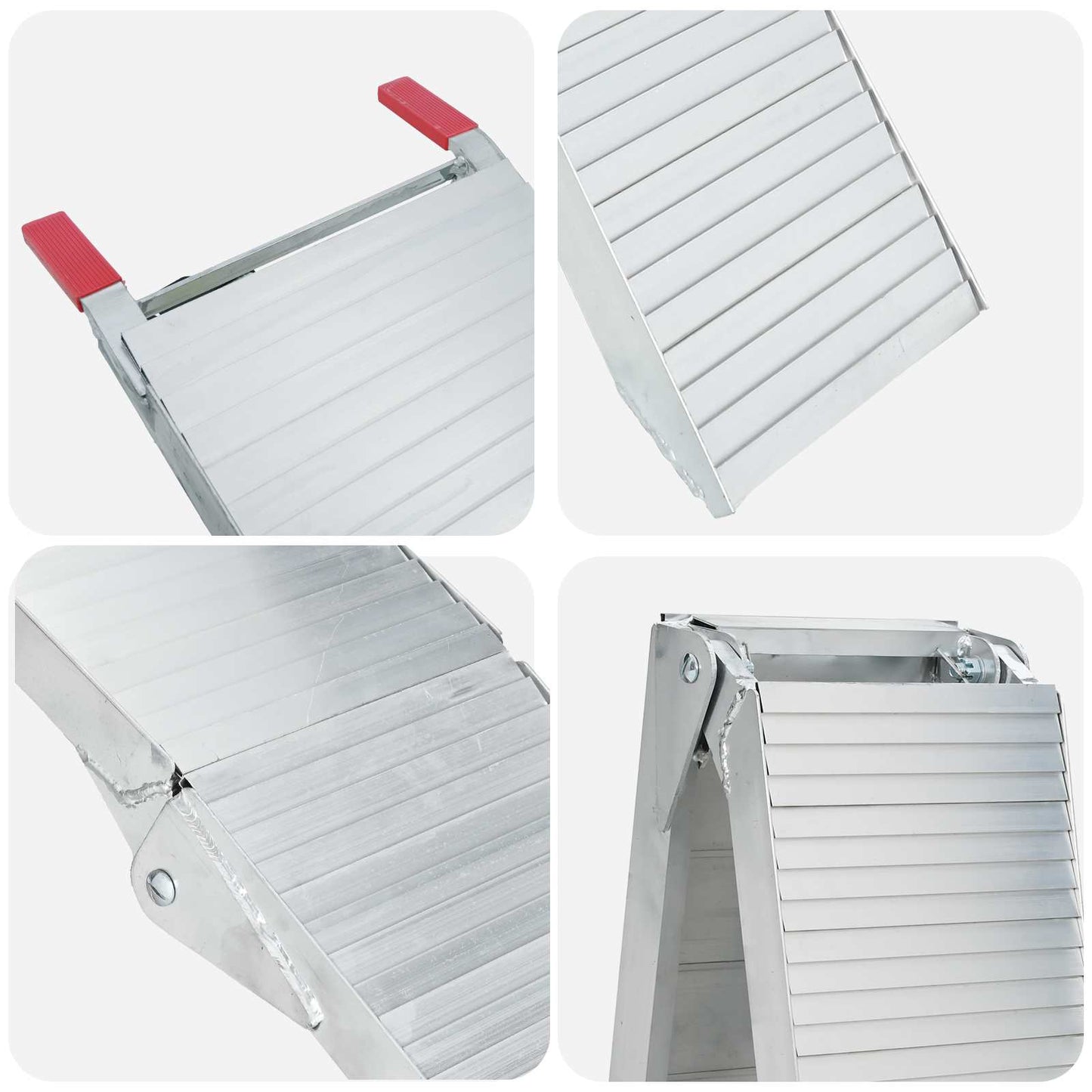 Motorcycle Ramp 680 kg 2 pcs Zilver 205 x 28 x 5 cm Aluminium is nu te koop bij PeponiXL, paradijselijk wonen!