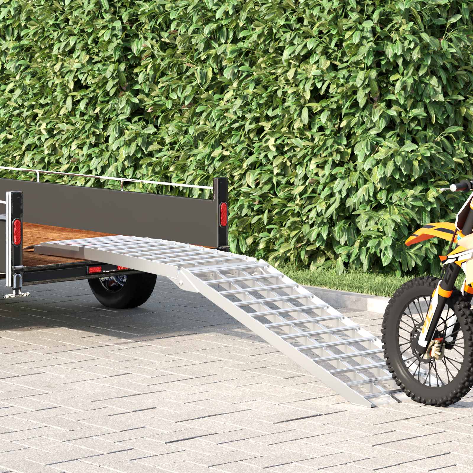 Motorcycle Ramp 680 kg Zilver 680 kg Aluminium is nu te koop bij PeponiXL, paradijselijk wonen!