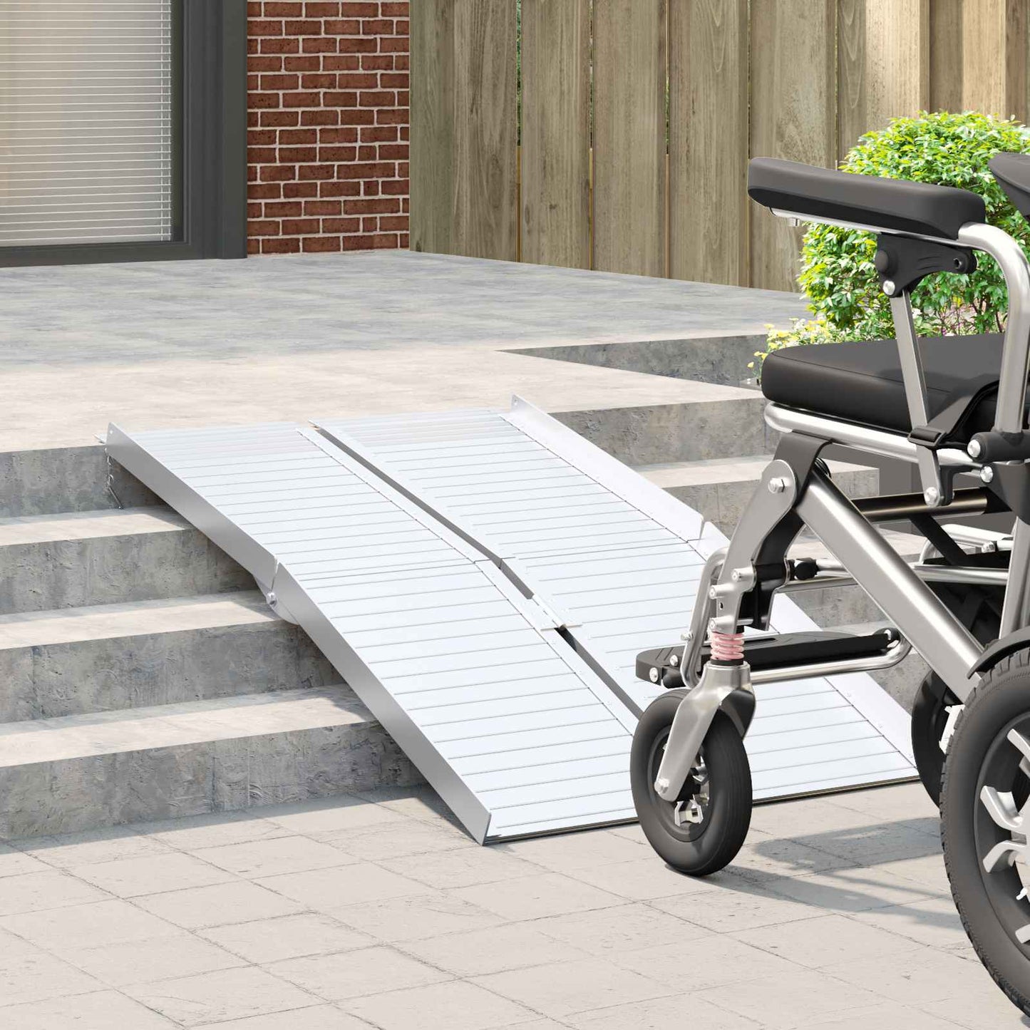 Rolstoelhelling 270 kg Zilver 270 kg Aluminium is nu te koop bij PeponiXL, paradijselijk wonen!