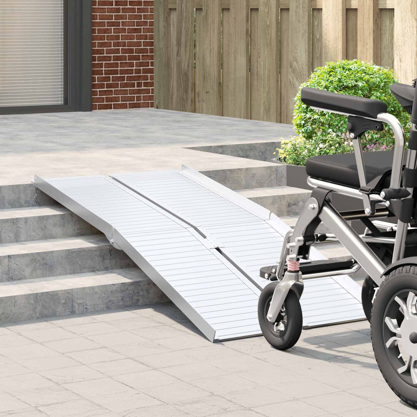 Rolstoelhelling 270 kg Zilver 270 kg Aluminium is nu te koop bij PeponiXL, paradijselijk wonen!