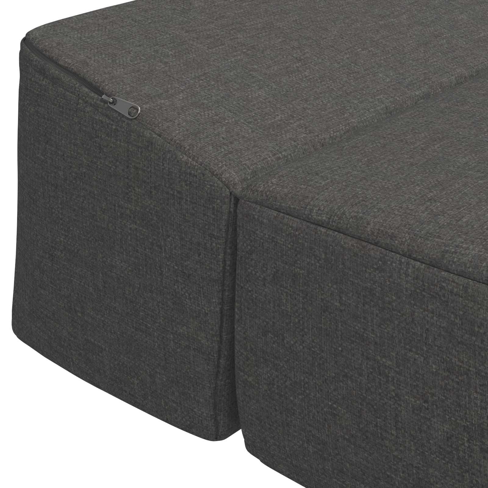Vouwbare Bankbed Donkergrijs 200 x 70 x 15 cm Stof is nu te koop bij PeponiXL, paradijselijk wonen!
