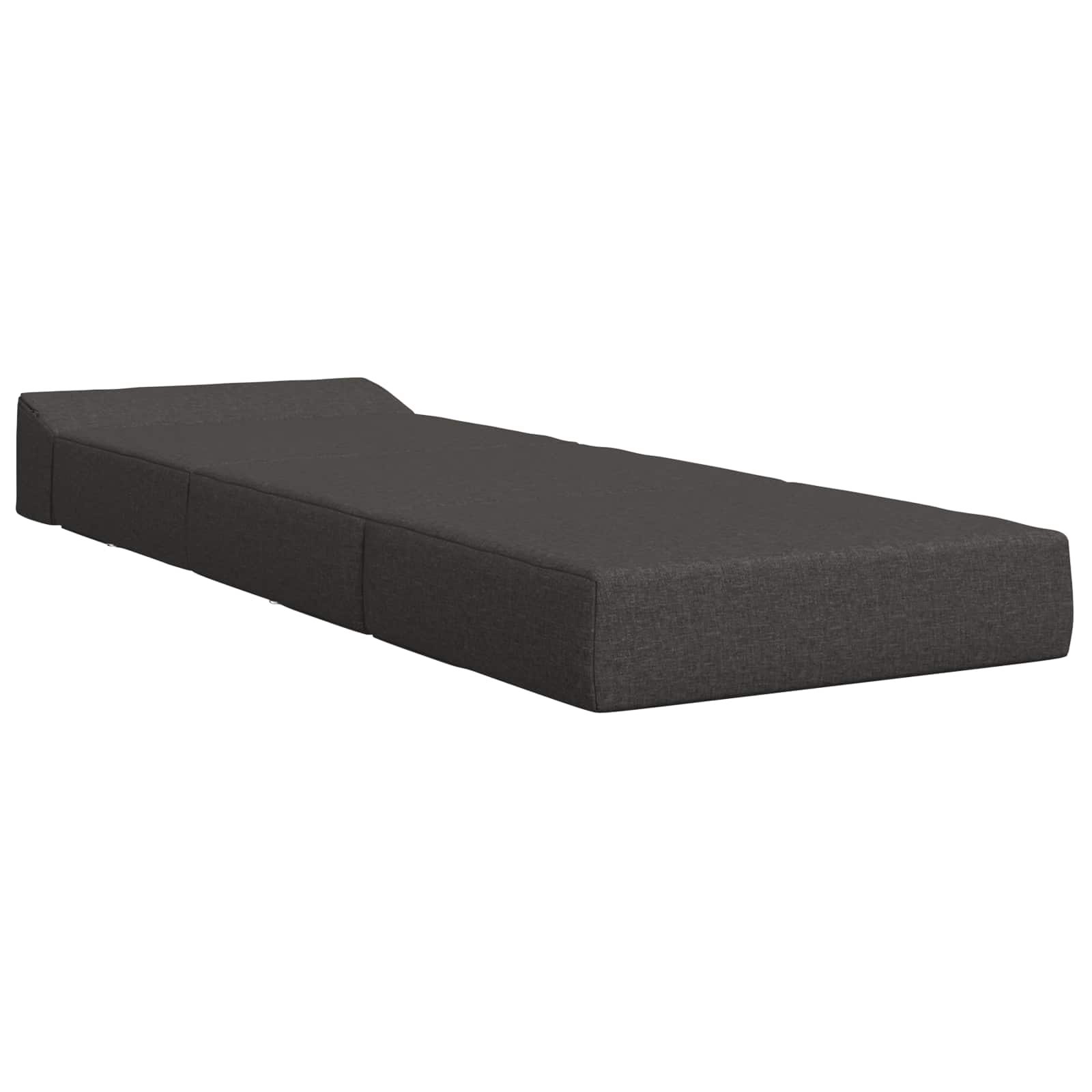Vouwbare Bankbed Donkergrijs 200 x 70 x 15 cm Stof is nu te koop bij PeponiXL, paradijselijk wonen!