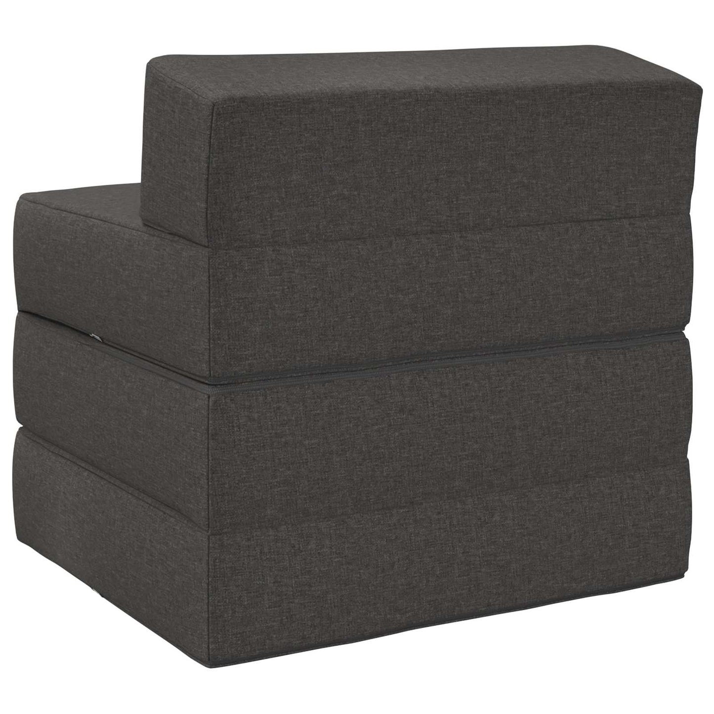 Vouwbare Bankbed Donkergrijs 200 x 70 x 15 cm Stof is nu te koop bij PeponiXL, paradijselijk wonen!