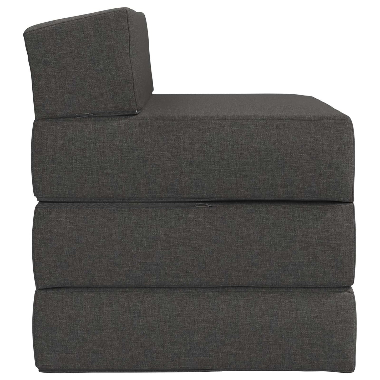 Vouwbare Bankbed Donkergrijs 200 x 70 x 15 cm Stof is nu te koop bij PeponiXL, paradijselijk wonen!