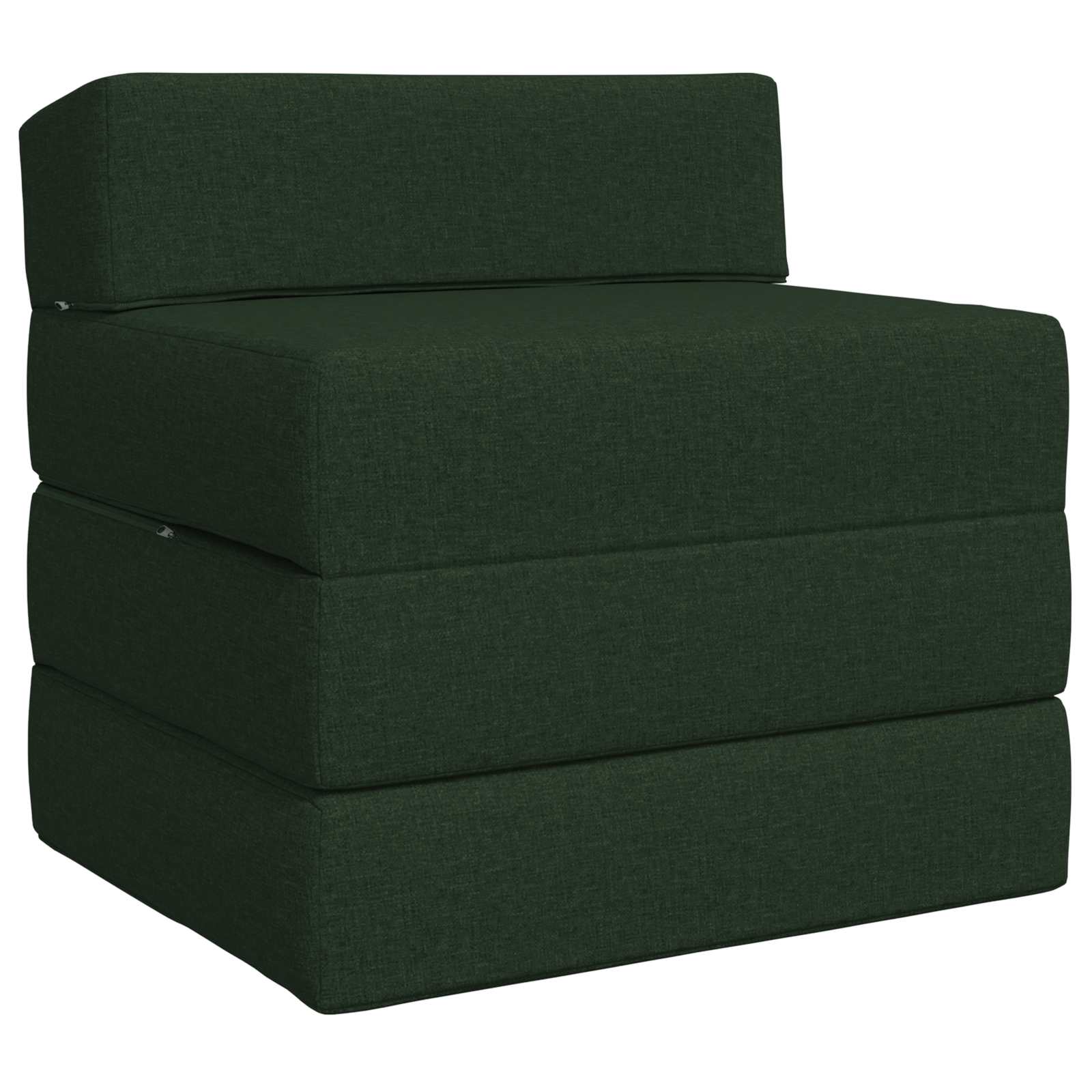 Vouwbare Bankbed Donkergroen 200 x 70 x 15 cm Stof is nu te koop bij PeponiXL, paradijselijk wonen!