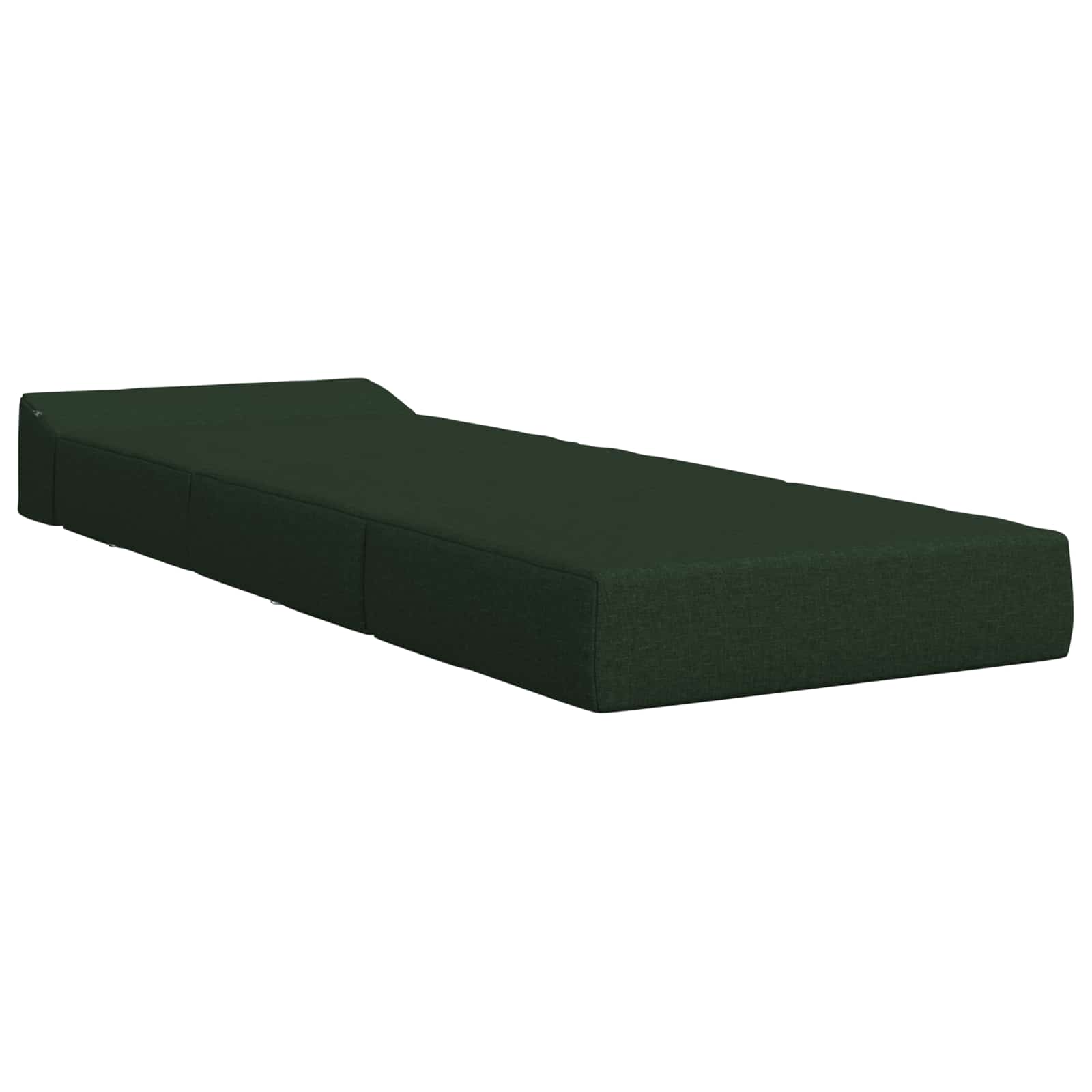 Vouwbare Bankbed Donkergroen 200 x 70 x 15 cm Stof is nu te koop bij PeponiXL, paradijselijk wonen!