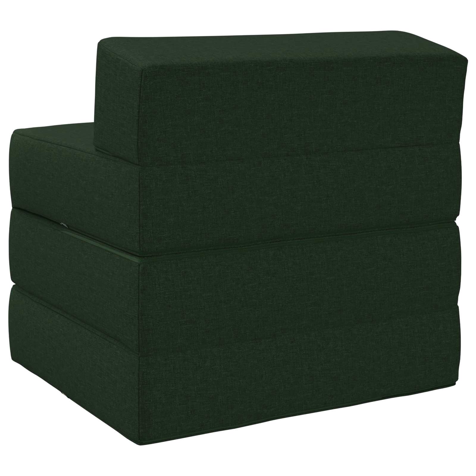 Vouwbare Bankbed Donkergroen 200 x 70 x 15 cm Stof is nu te koop bij PeponiXL, paradijselijk wonen!