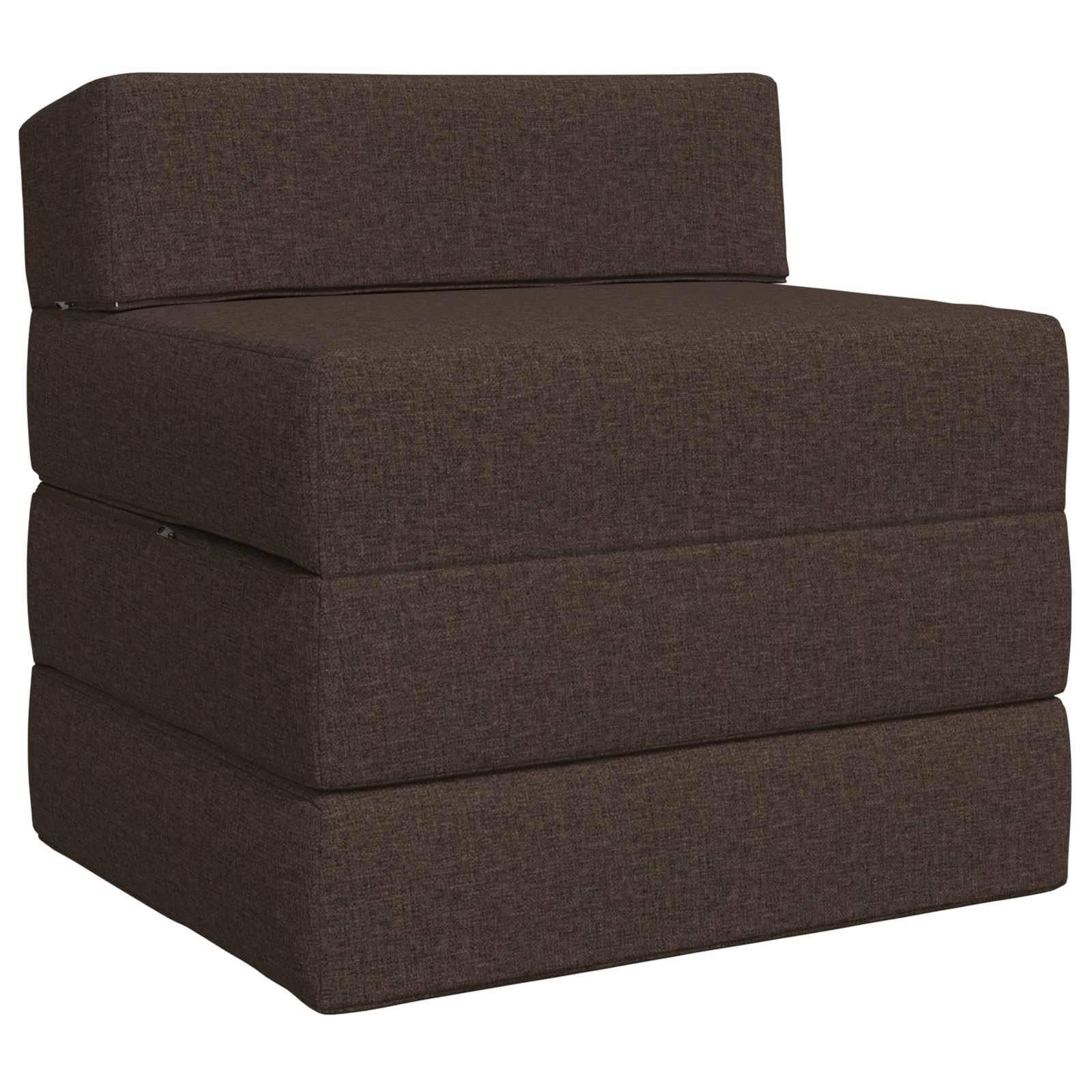 Vouwbare Bankbed Taupe 200 x 70 x 15 cm Stof is nu te koop bij PeponiXL, paradijselijk wonen!