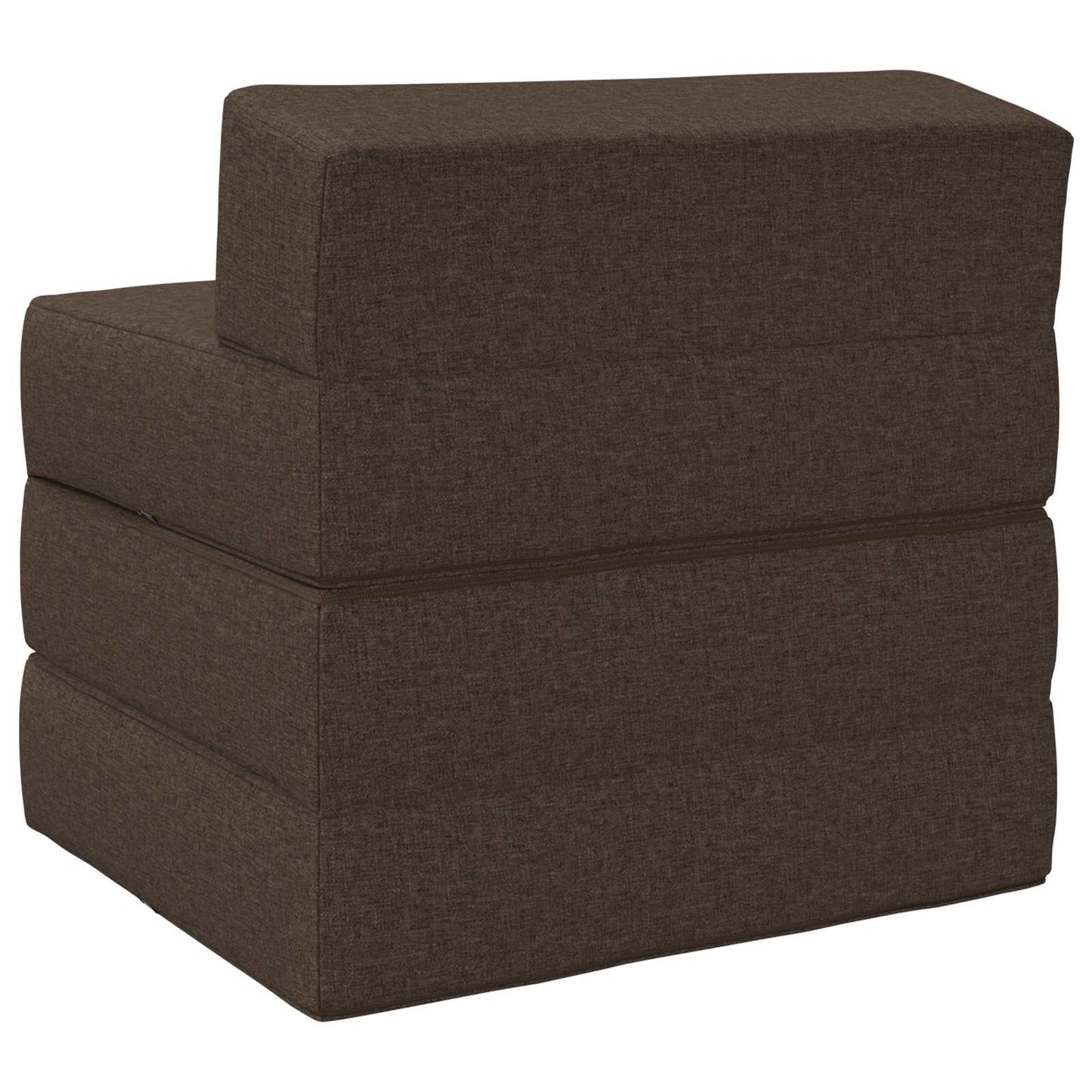 Vouwbare Bankbed Taupe 200 x 70 x 15 cm Stof is nu te koop bij PeponiXL, paradijselijk wonen!