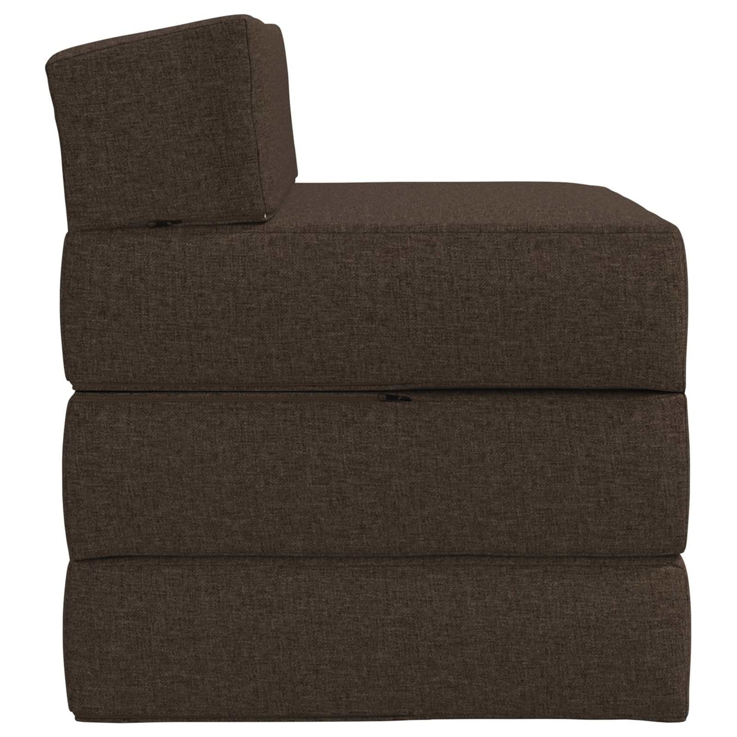 Vouwbare Bankbed Taupe 200 x 70 x 15 cm Stof is nu te koop bij PeponiXL, paradijselijk wonen!