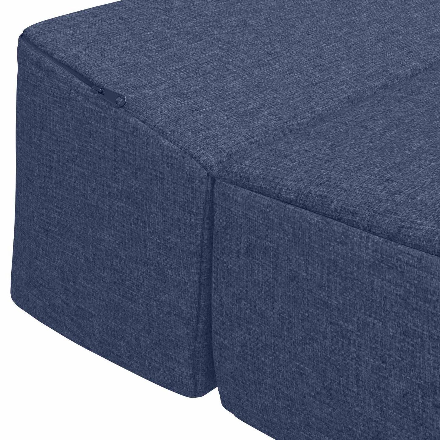 Vouwbare Bankbed Blauw 200 x 70 x 15 cm Stof is nu te koop bij PeponiXL, paradijselijk wonen!