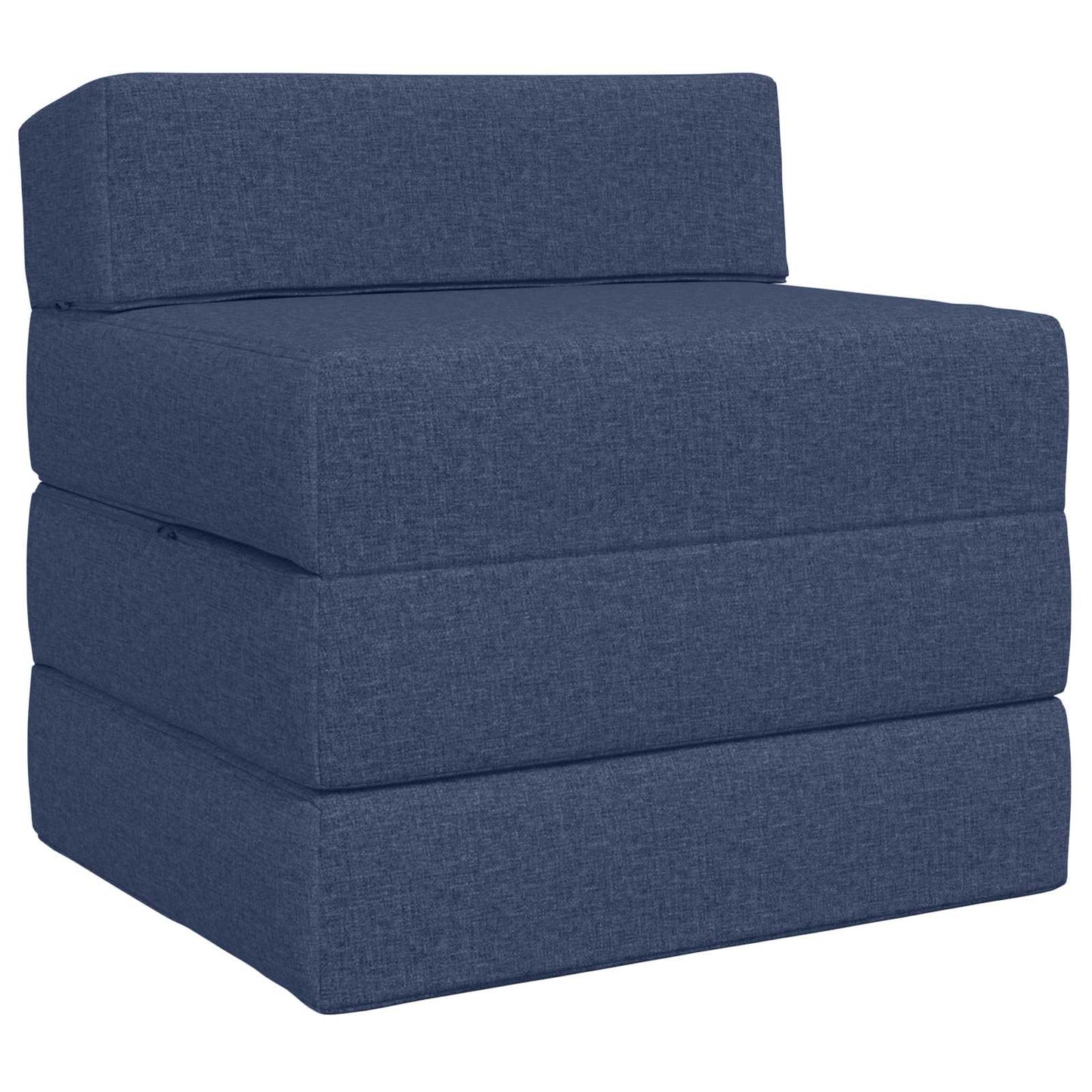 Vouwbare Bankbed Blauw 200 x 70 x 15 cm Stof is nu te koop bij PeponiXL, paradijselijk wonen!