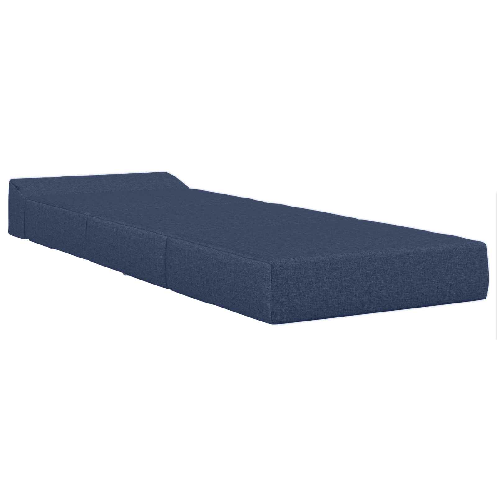 Vouwbare Bankbed Blauw 200 x 70 x 15 cm Stof is nu te koop bij PeponiXL, paradijselijk wonen!