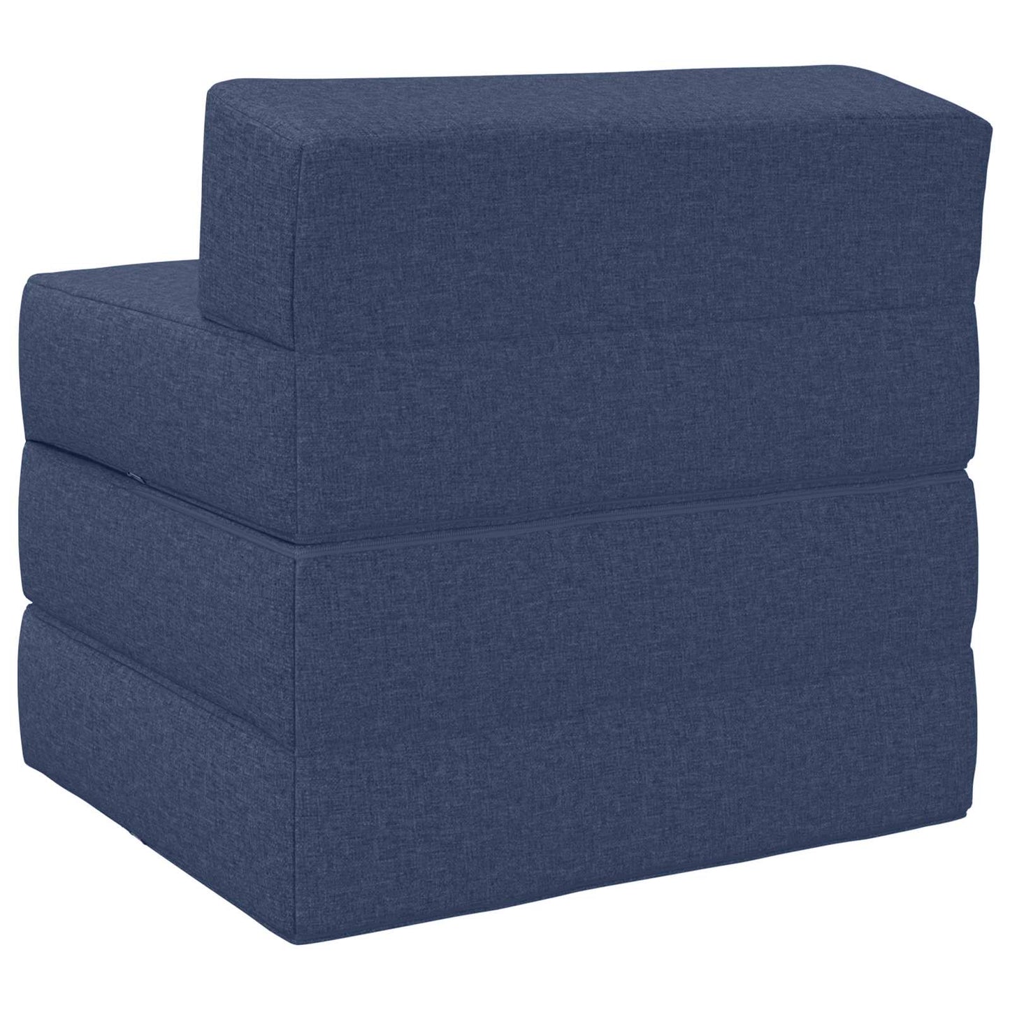 Vouwbare Bankbed Blauw 200 x 70 x 15 cm Stof is nu te koop bij PeponiXL, paradijselijk wonen!