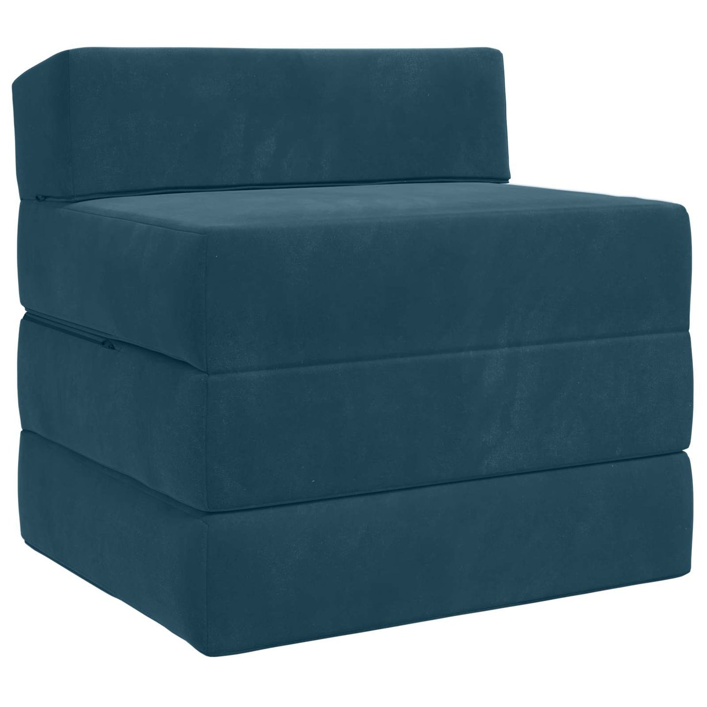 Vouwbare Bankbed Blauw 200 x 70 x 15 cm Fluweel is nu te koop bij PeponiXL, paradijselijk wonen!