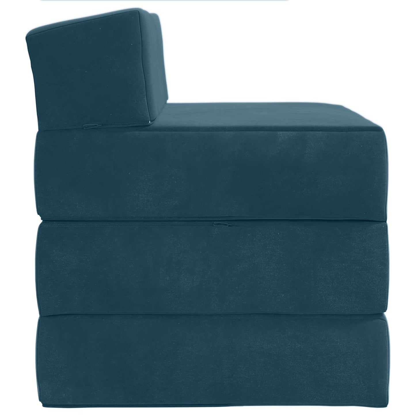 Vouwbare Bankbed Blauw 200 x 70 x 15 cm Fluweel is nu te koop bij PeponiXL, paradijselijk wonen!