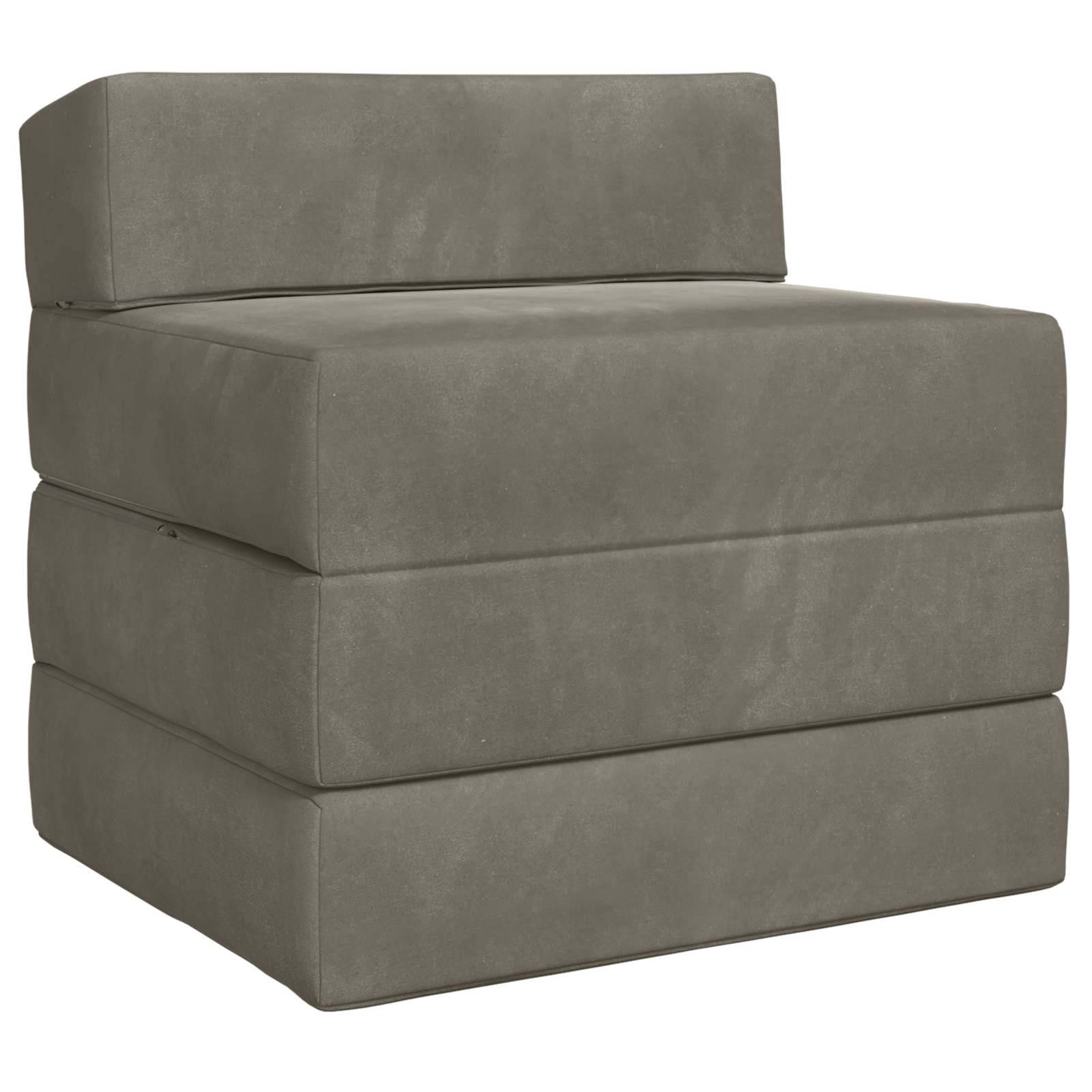 Vouwbare Bankbed Lichtgrijs 200 x 70 x 15 cm Fluweel is nu te koop bij PeponiXL, paradijselijk wonen!