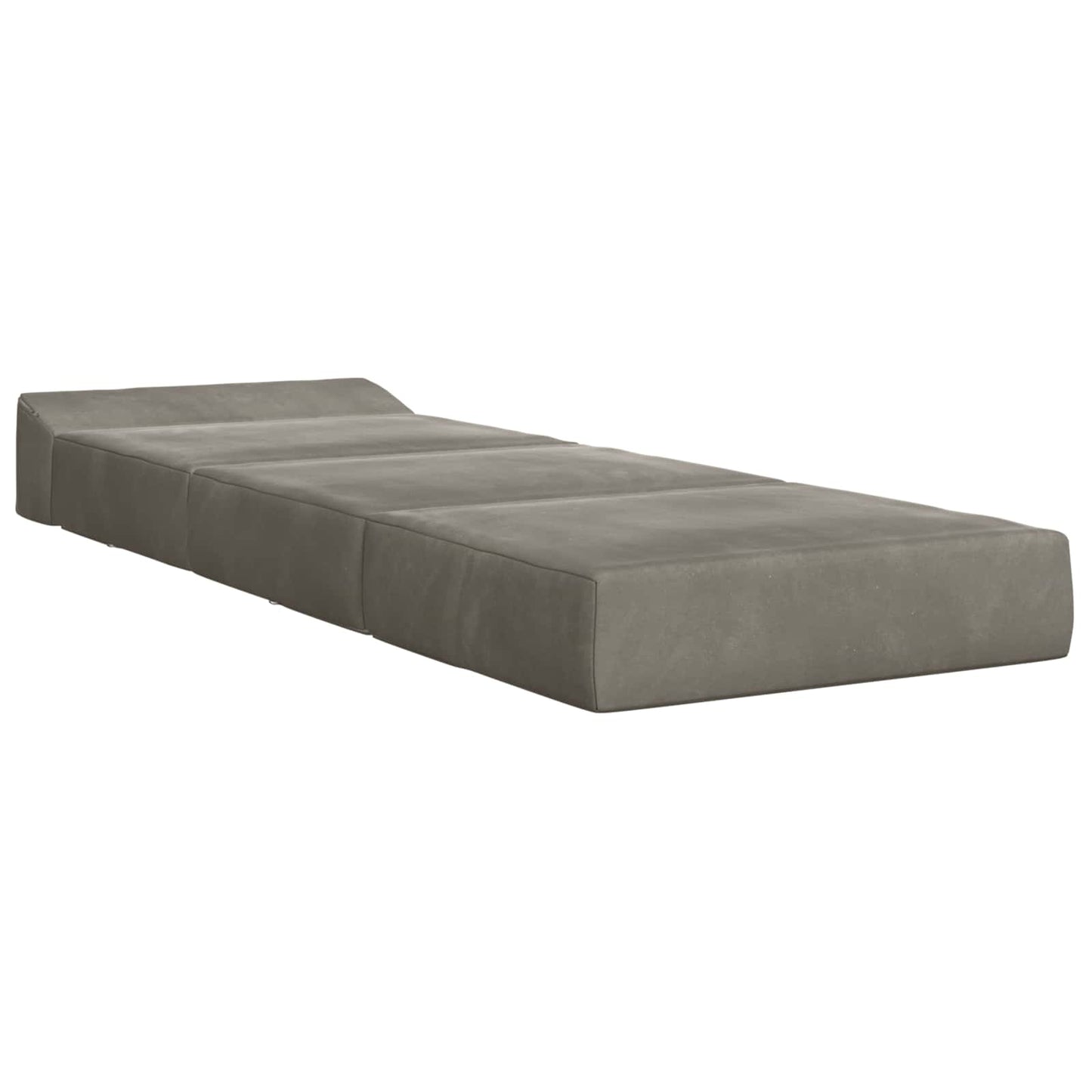 Vouwbare Bankbed Lichtgrijs 200 x 70 x 15 cm Fluweel is nu te koop bij PeponiXL, paradijselijk wonen!