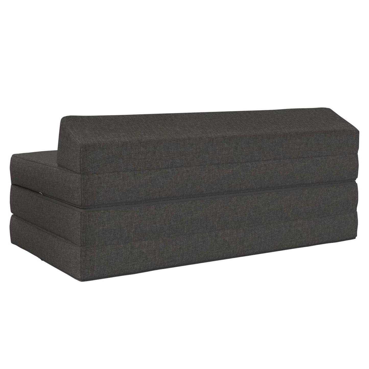 Vouwbare Bankbed Donkergrijs 120 x 60 x 49 cm Stof is nu te koop bij PeponiXL, paradijselijk wonen!