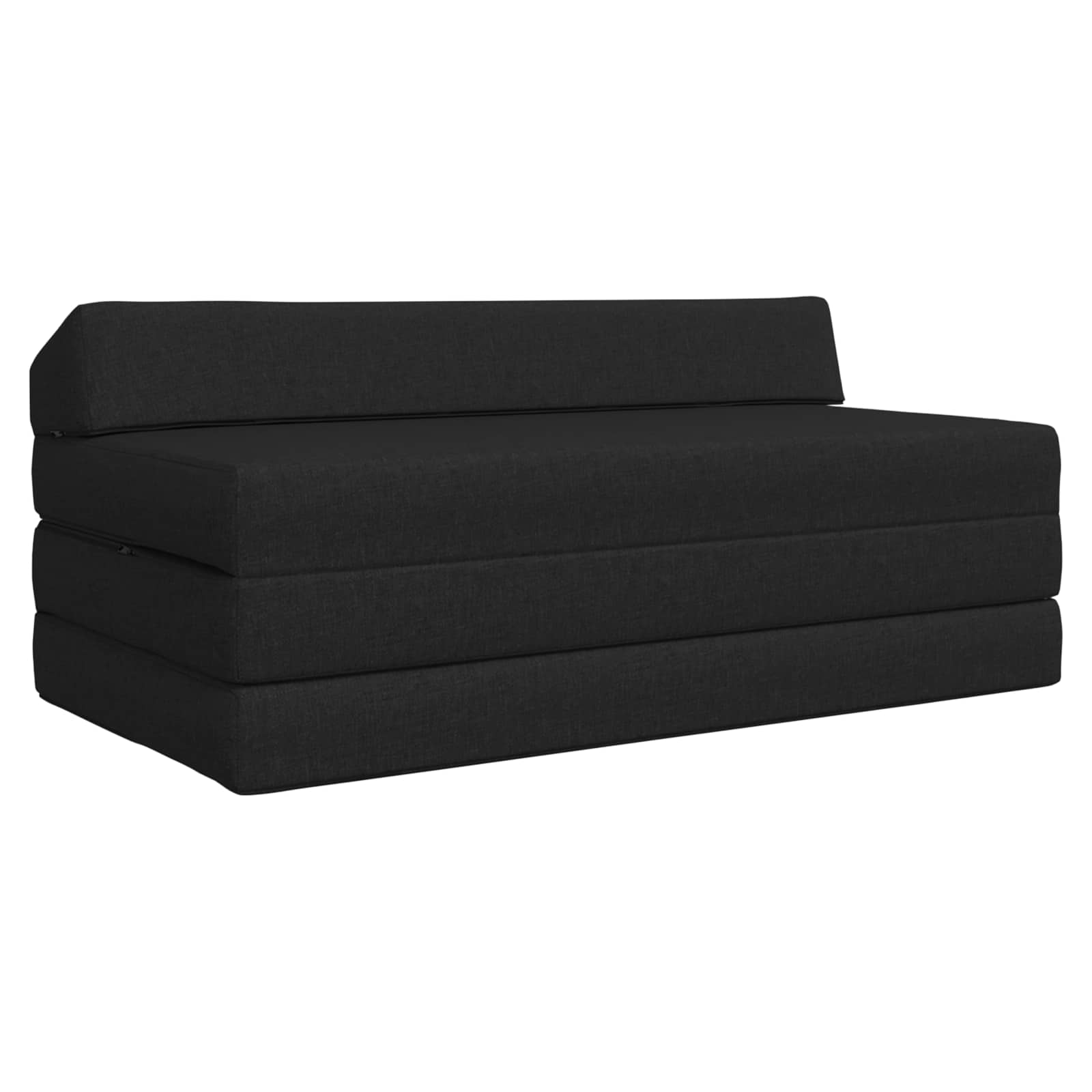 Vouwbare Bankbed Zwart 120 x 60 x 49 cm Stof is nu te koop bij PeponiXL, paradijselijk wonen!