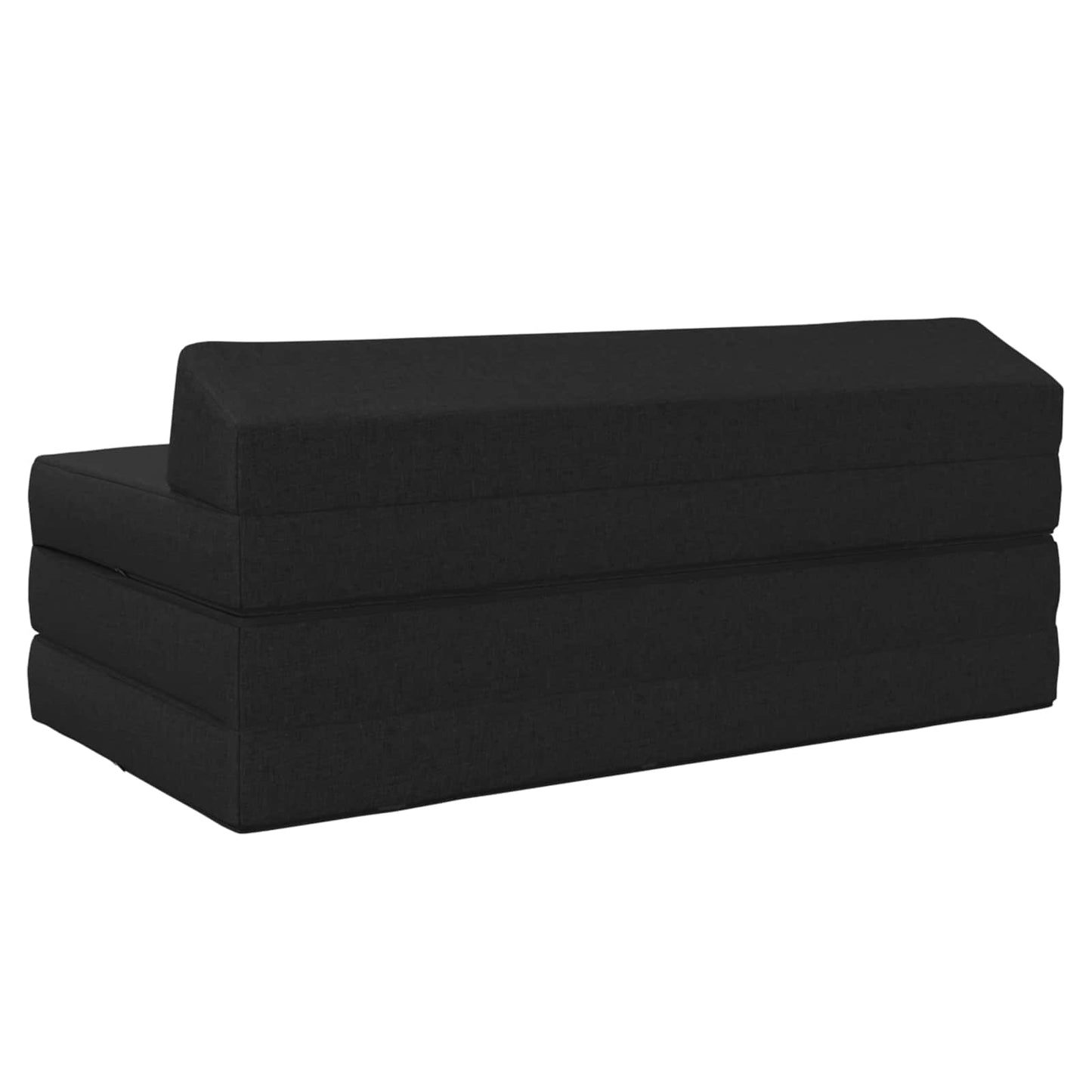 Vouwbare Bankbed Zwart 120 x 60 x 49 cm Stof is nu te koop bij PeponiXL, paradijselijk wonen!