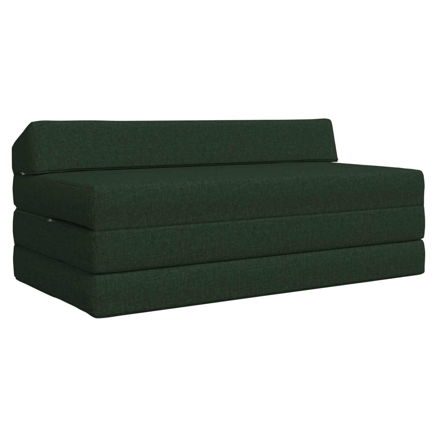 Vouwbare Bankbed Donkergroen 120 x 60 x 49 cm Stof is nu te koop bij PeponiXL, paradijselijk wonen!