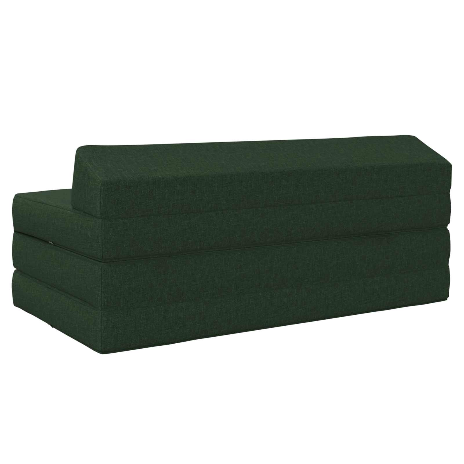 Vouwbare Bankbed Donkergroen 120 x 60 x 49 cm Stof is nu te koop bij PeponiXL, paradijselijk wonen!