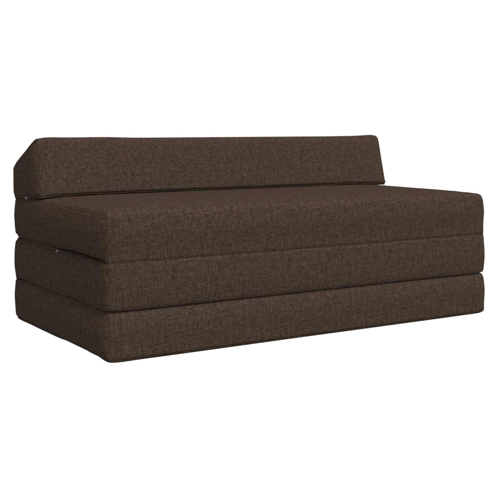 Vouwbare Bankbed Taupe 120 x 60 x 49 cm Stof is nu te koop bij PeponiXL, paradijselijk wonen!