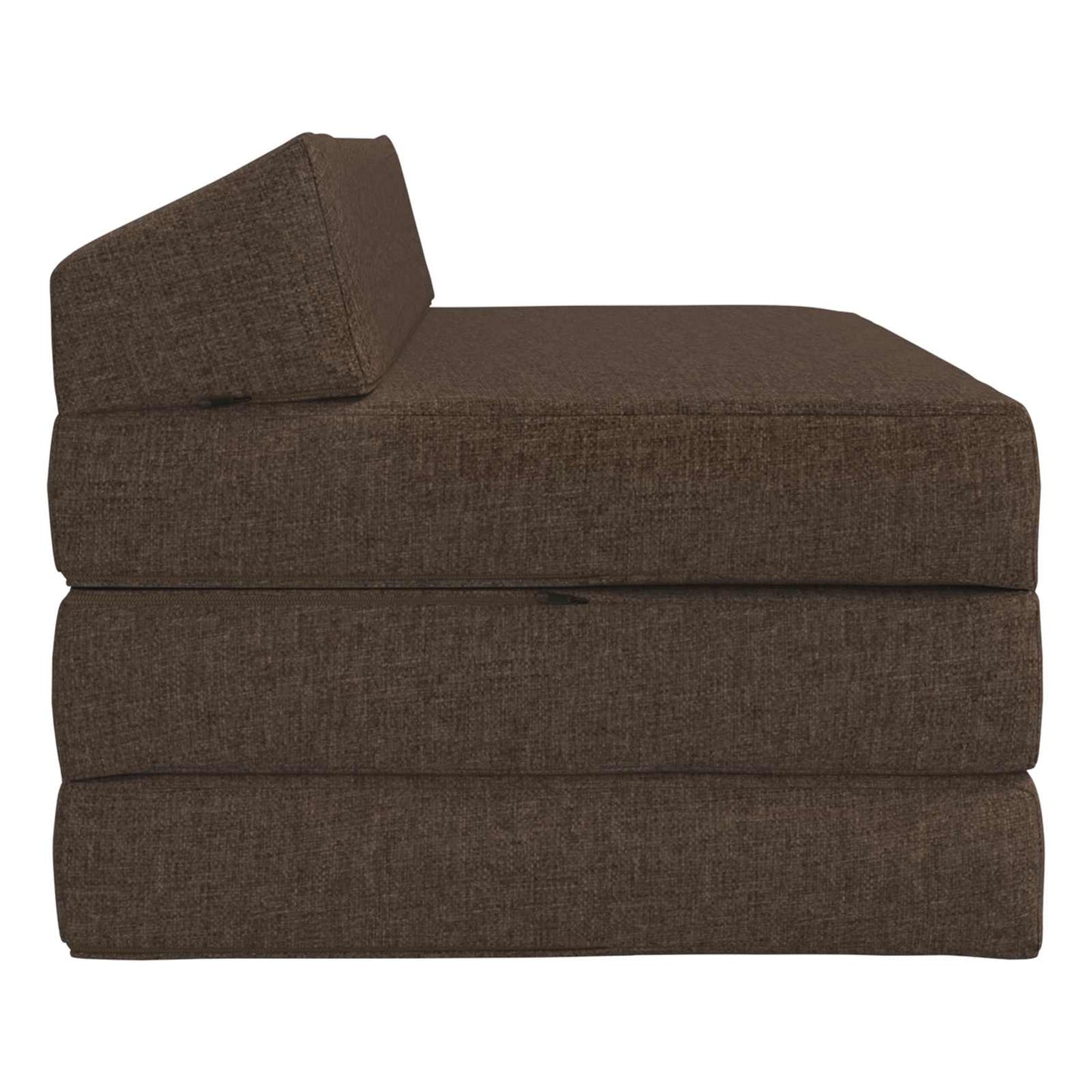 Vouwbare Bankbed Taupe 120 x 60 x 49 cm Stof is nu te koop bij PeponiXL, paradijselijk wonen!