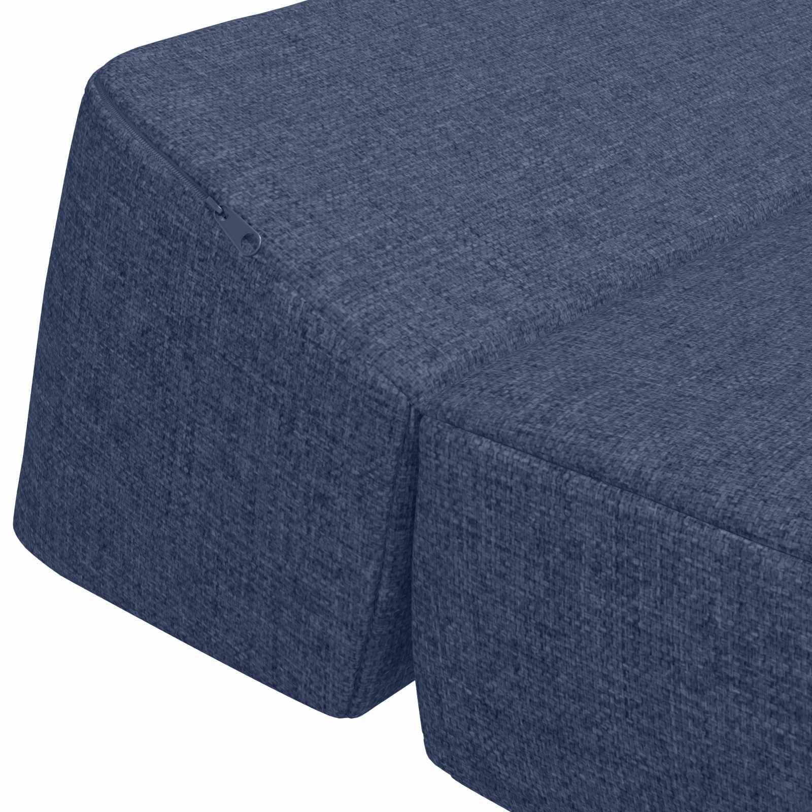 Vouwbare Bankbed Blauw 120 x 60 x 49 cm Stof is nu te koop bij PeponiXL, paradijselijk wonen!
