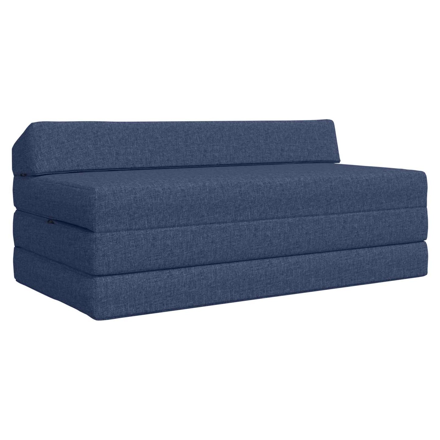 Vouwbare Bankbed Blauw 120 x 60 x 49 cm Stof is nu te koop bij PeponiXL, paradijselijk wonen!