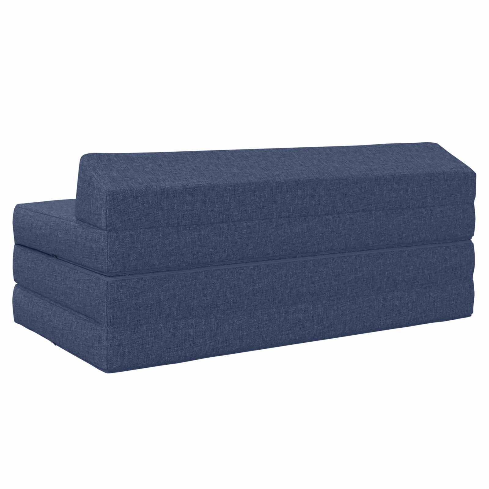 Vouwbare Bankbed Blauw 120 x 60 x 49 cm Stof is nu te koop bij PeponiXL, paradijselijk wonen!