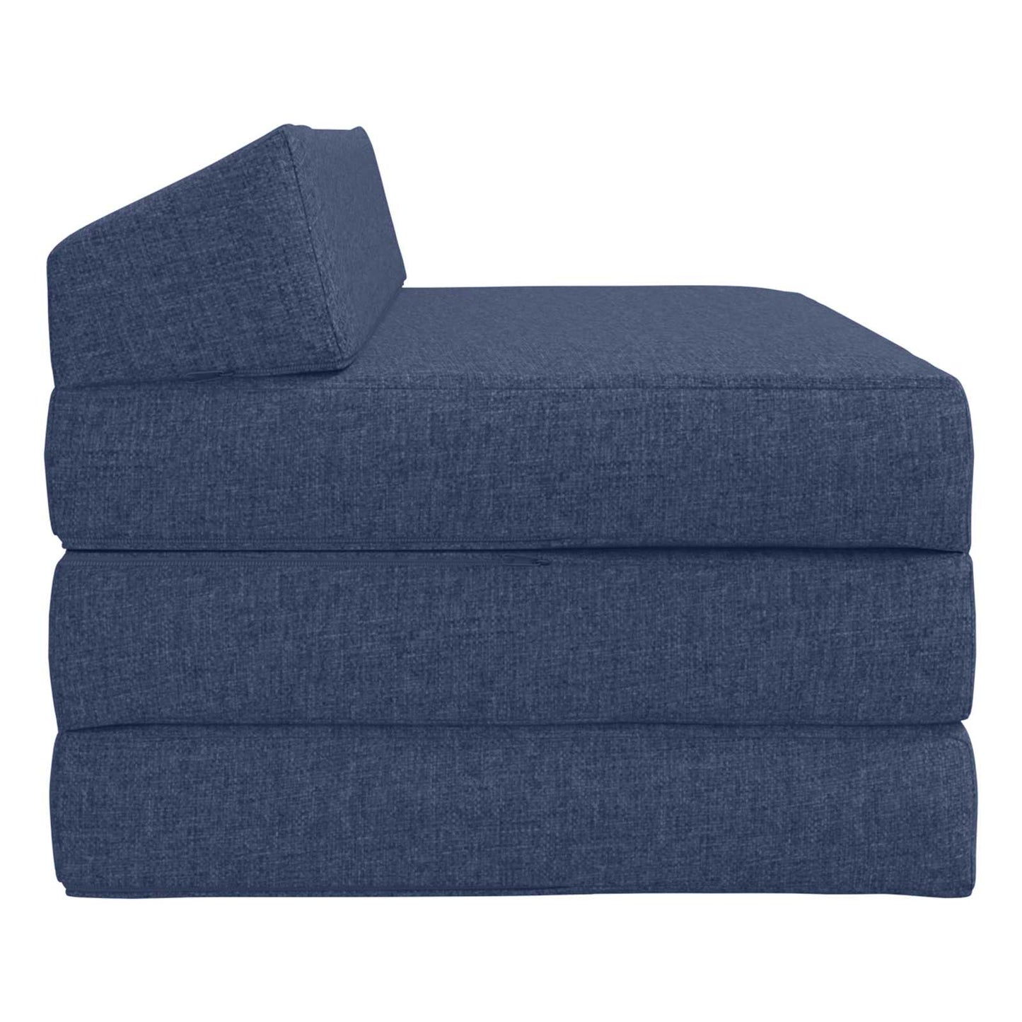 Vouwbare Bankbed Blauw 120 x 60 x 49 cm Stof is nu te koop bij PeponiXL, paradijselijk wonen!