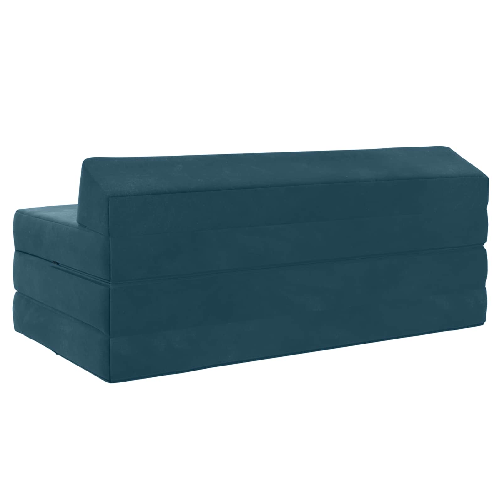 Vouwbare Bankbed Blauw 120 x 60 x 49 cm Stof is nu te koop bij PeponiXL, paradijselijk wonen!